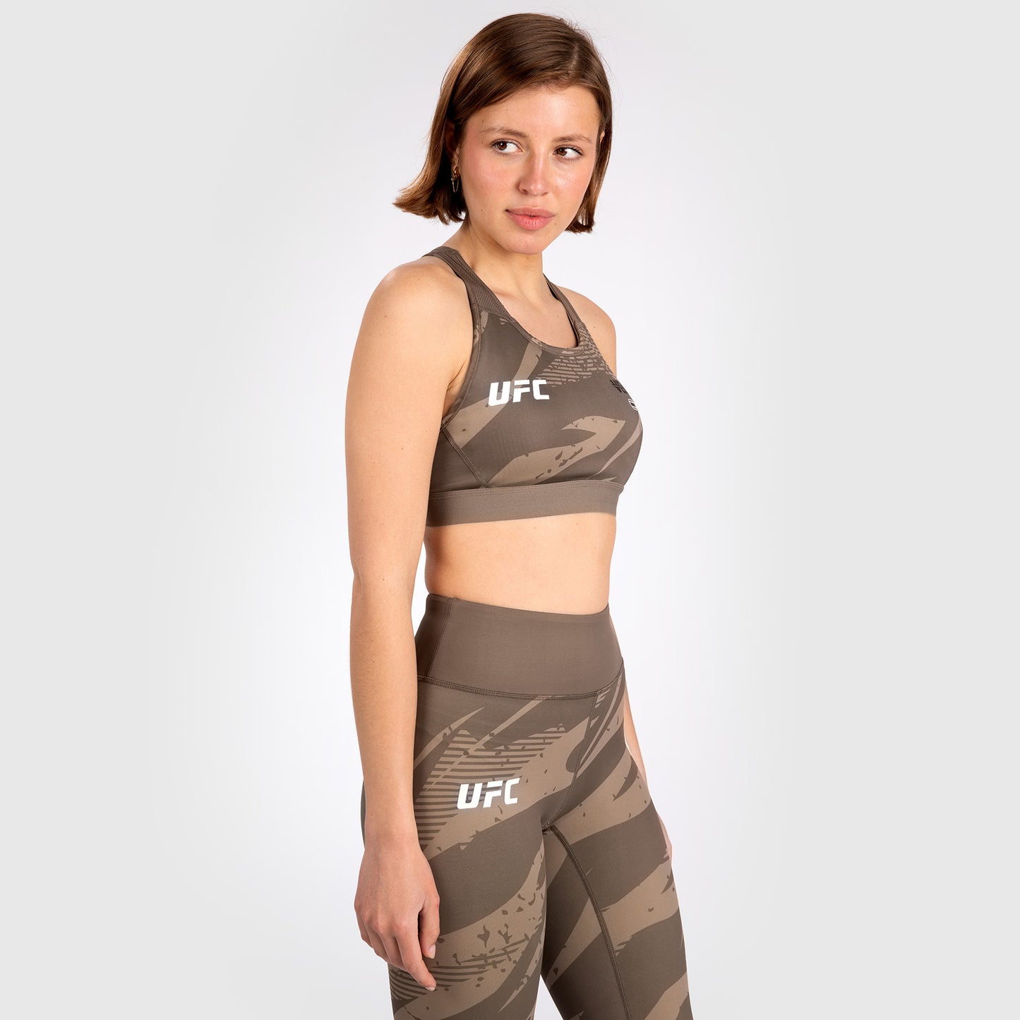 UFC Adrenaline by Venum Fight Week Women’s Sports Bra - Desert Camo