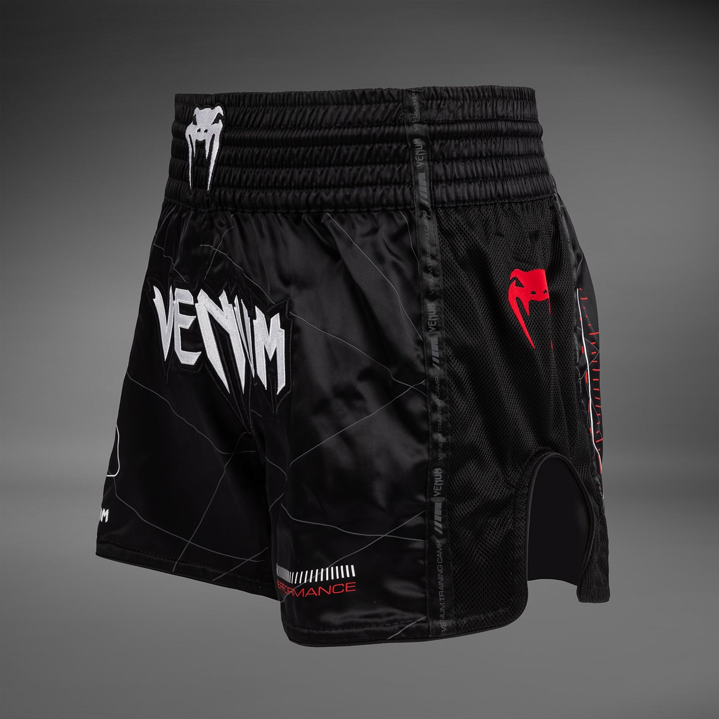 Venum Tactical XT Muay Thai Shorts - Black/Fire Red