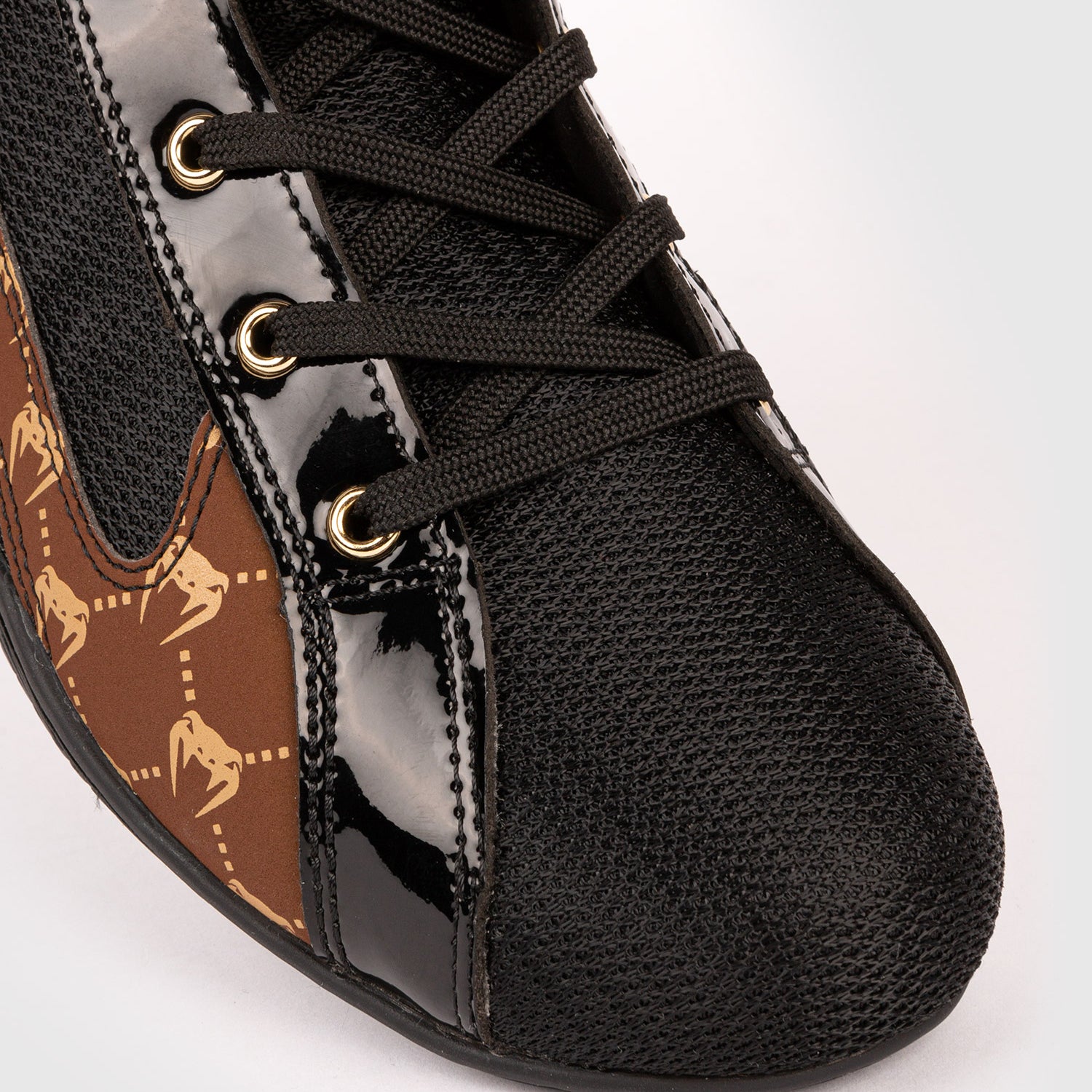 Venum Elite Evo Monogram Boxing Shoes – Black/Brown - Venum Asia