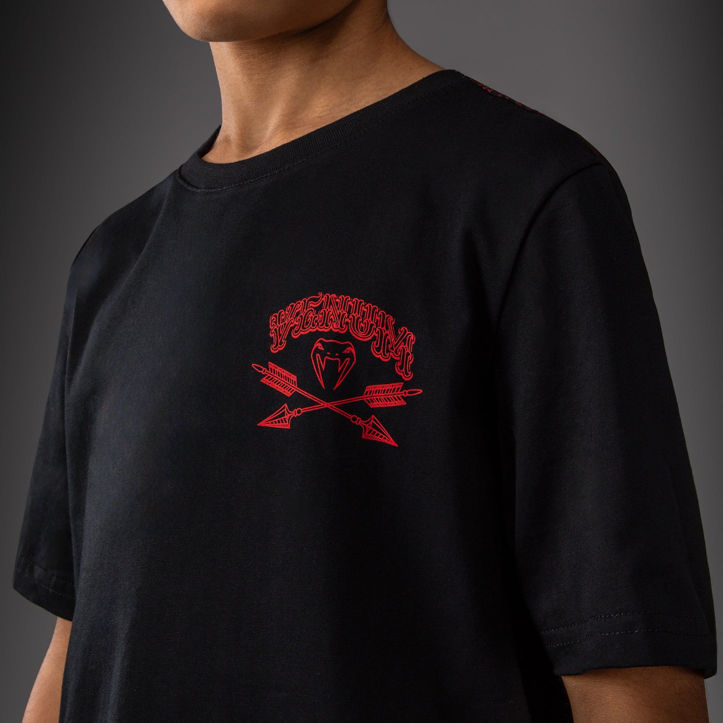 Venum Wolf Atak Kids T-Shirt - Black/Red