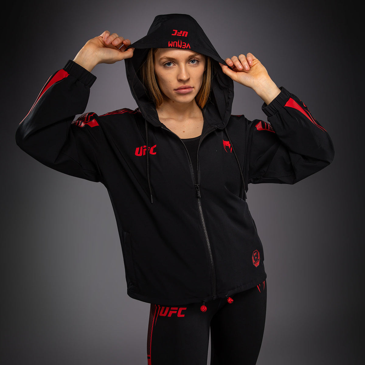 Venum UFC Unity by Venum Authentic Fight Week Women's Zip Hoodie - Black
