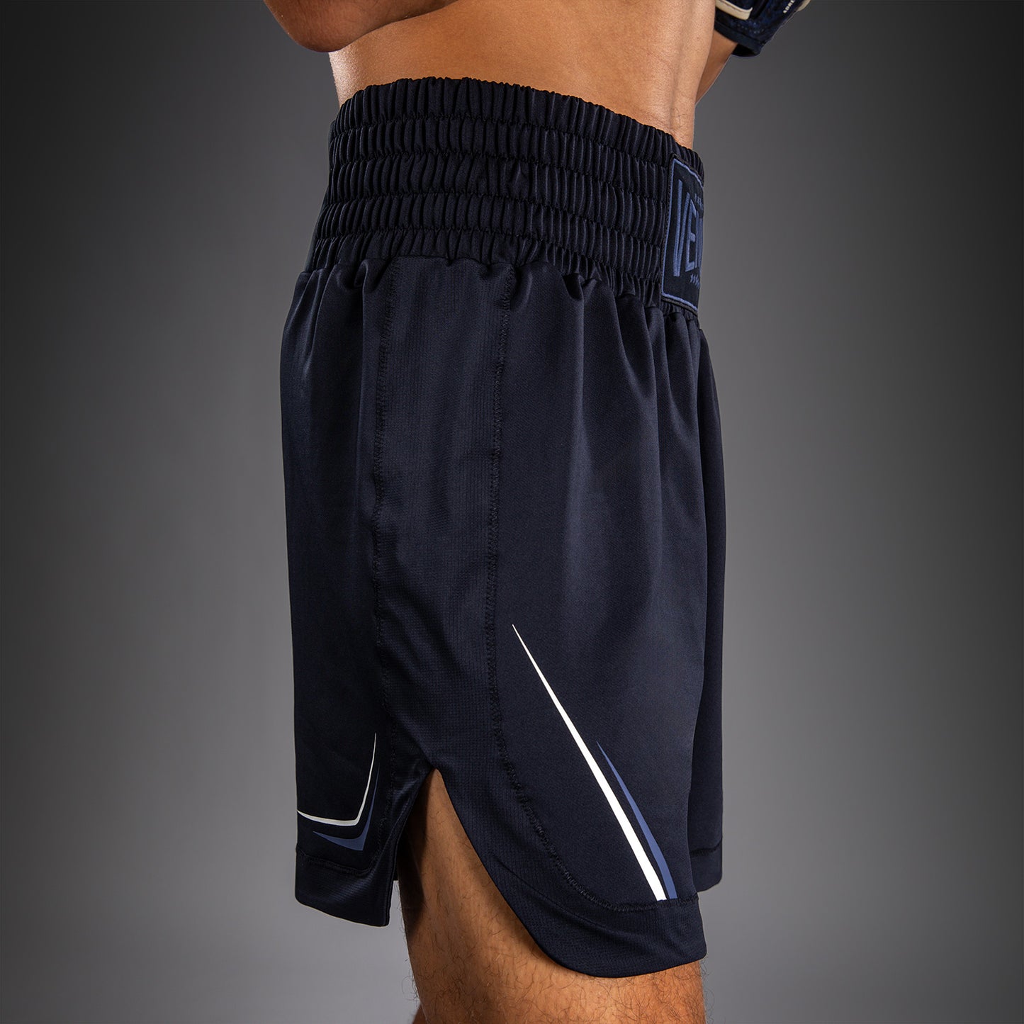 Venum G-Core Boxing Shorts - Navy Blue/White