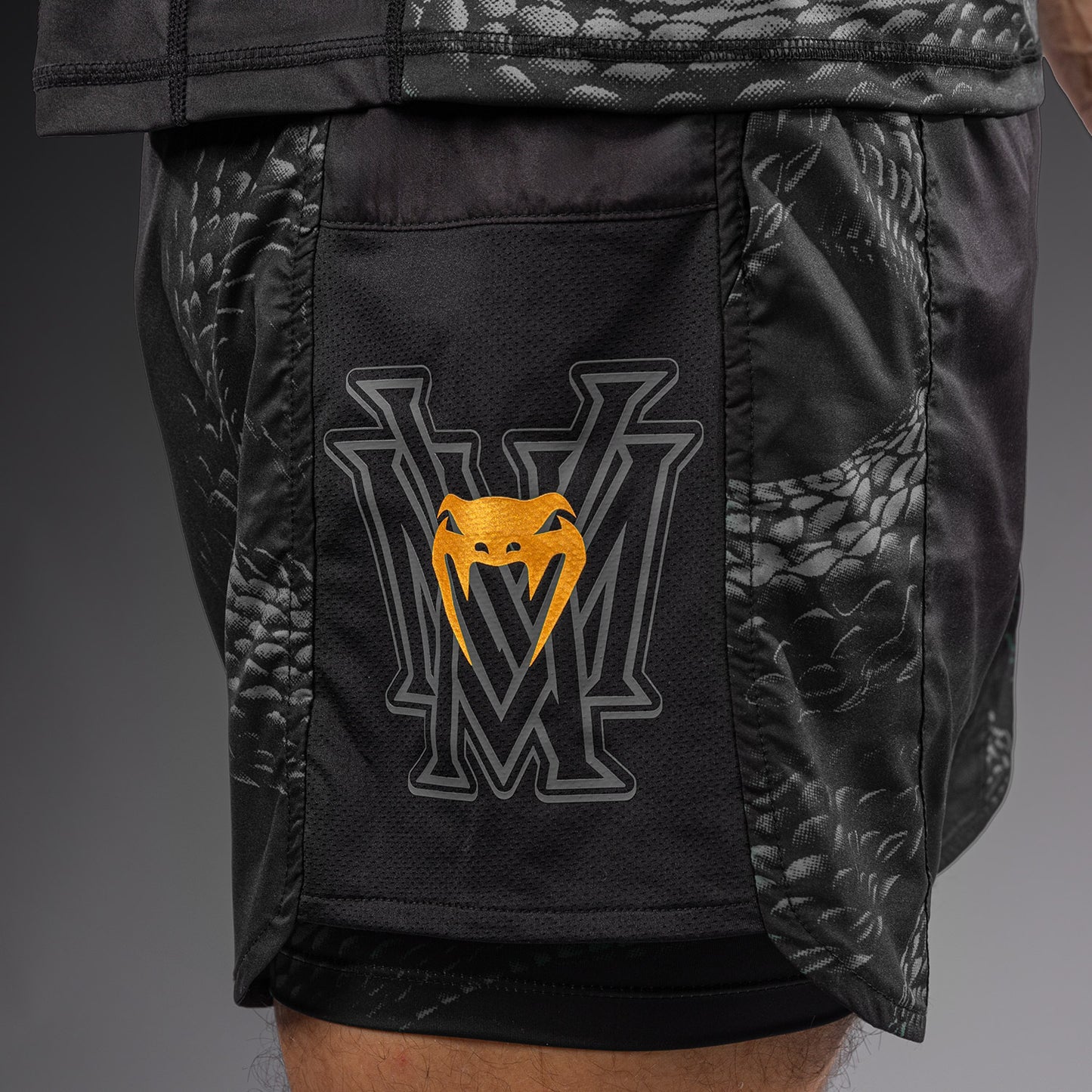 Venum Matupa Training Shorts - Black/Grey/Gold