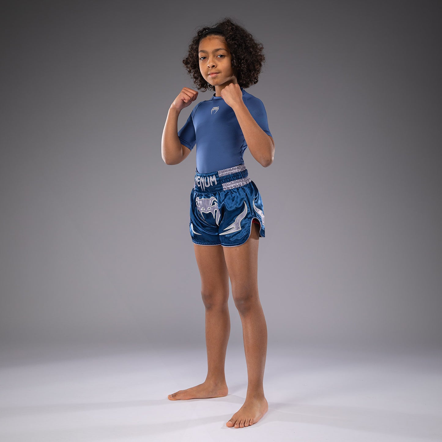 Venum Inferno Kids Thai Shorts - Royal Blue