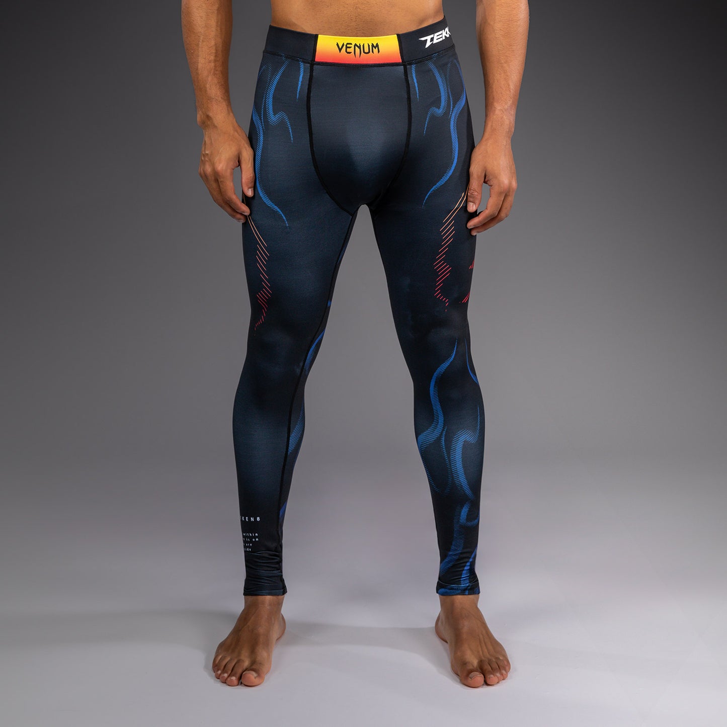 Venum x TEKKEN 8 Spats - Yoshimitsu - Black/Orange