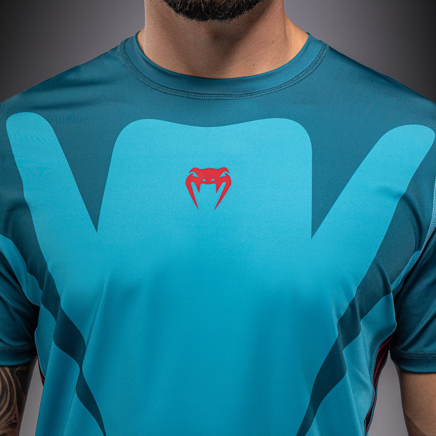 Venum Attack 90 Dry-Tech T-Shirt - Turquoise/Red