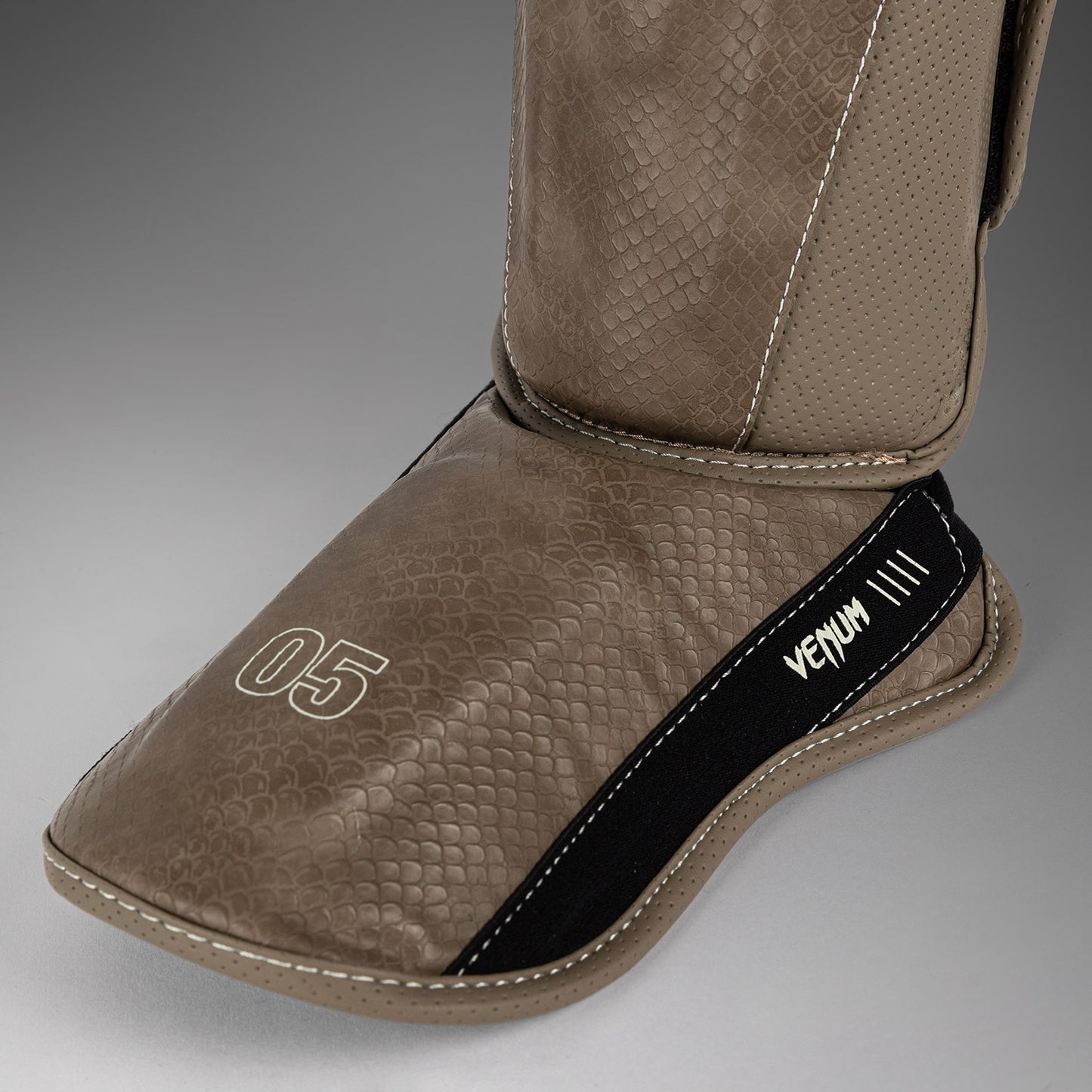 Venum Impact Evo Scales Shin Guards - Brown