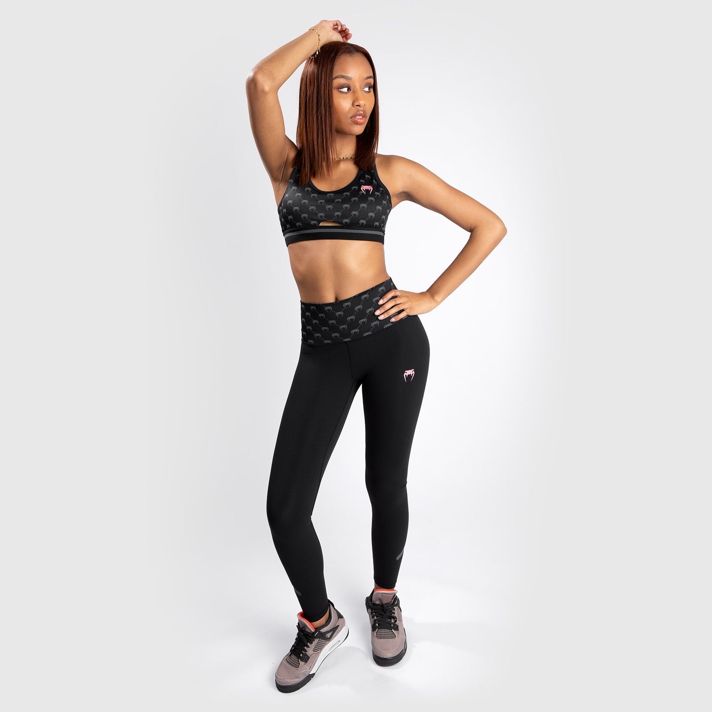 Venum Monogram Leggings - Black/Pink Gold