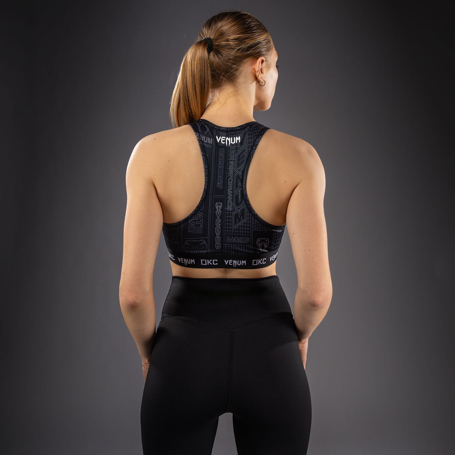 Karate Combat by Venum Sports Bra - Black/Grey