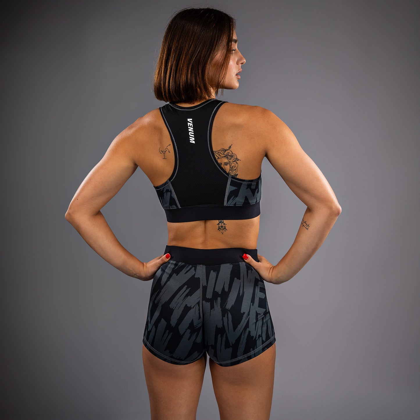 Venum Graffiti Women’s Sports Bra - Urban Charcoal