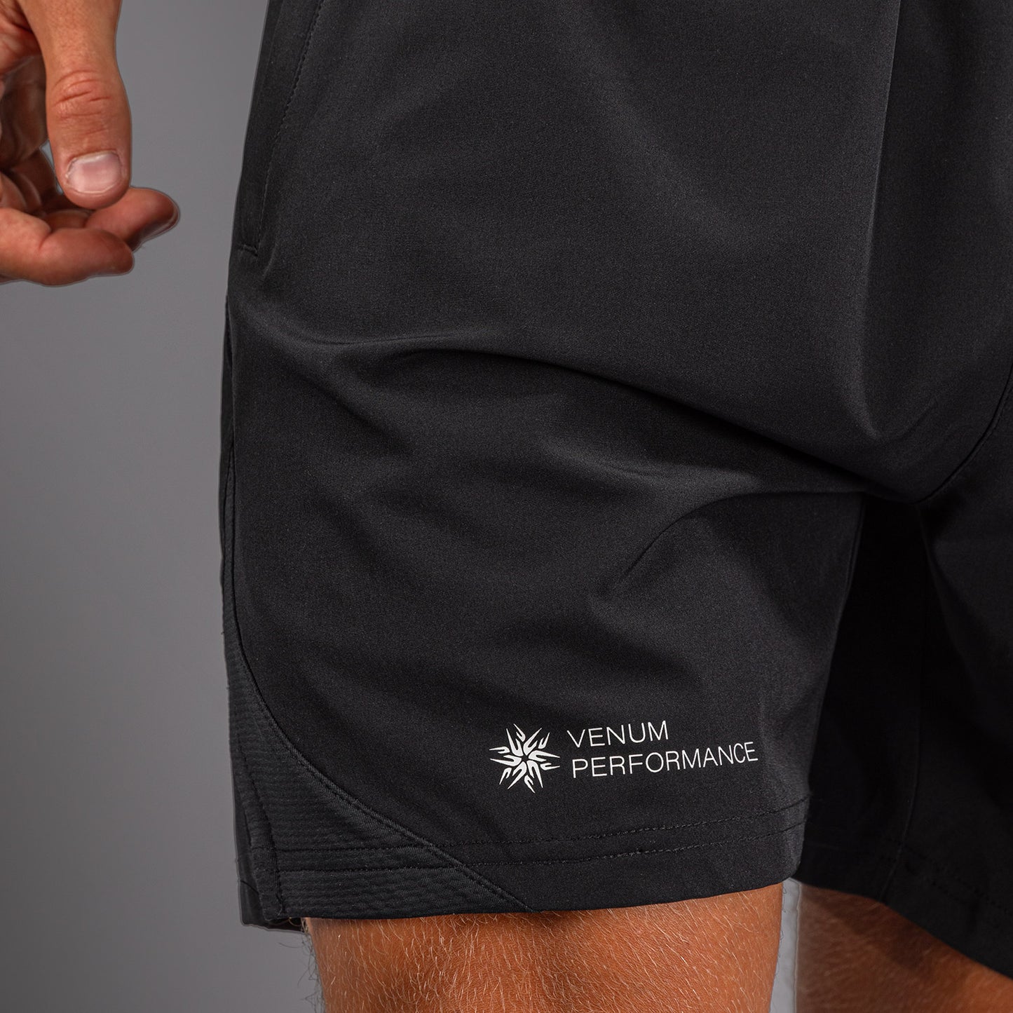 Venum G-Fit Scales Training Shorts - Black/ Charcoal Grey