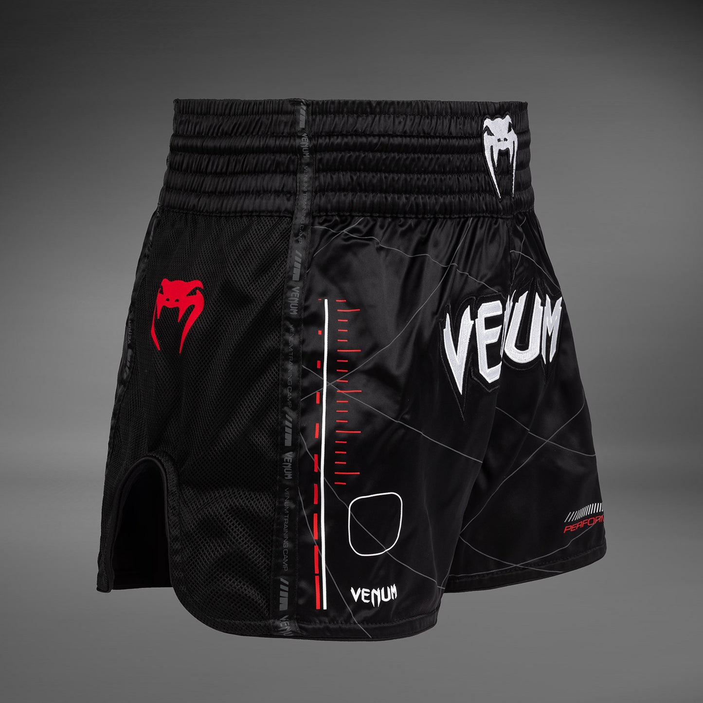 Venum Tactical XT Muay Thai Shorts - Black/Fire Red