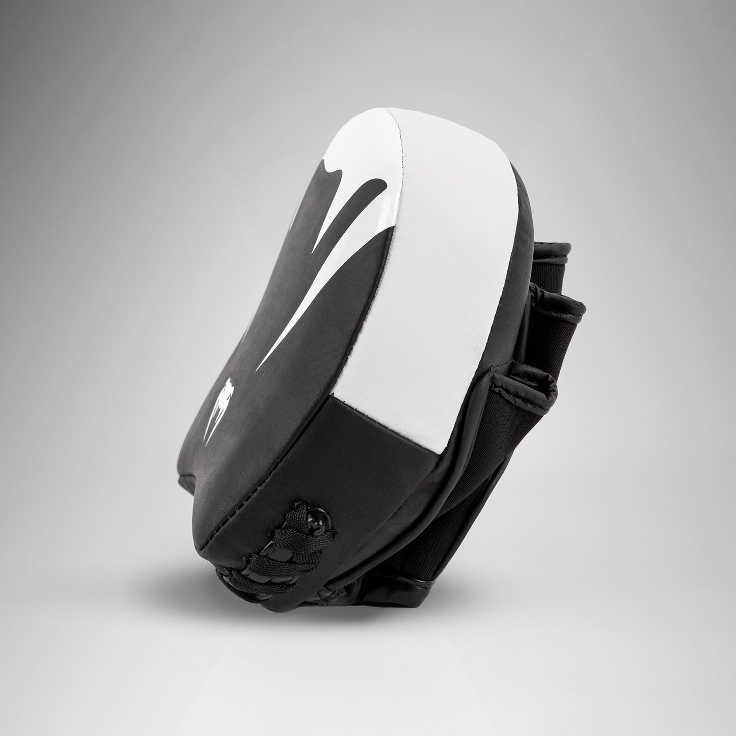 Venum Elite Thick Coaching Mitts Leather Mini (Pair) - Black/White