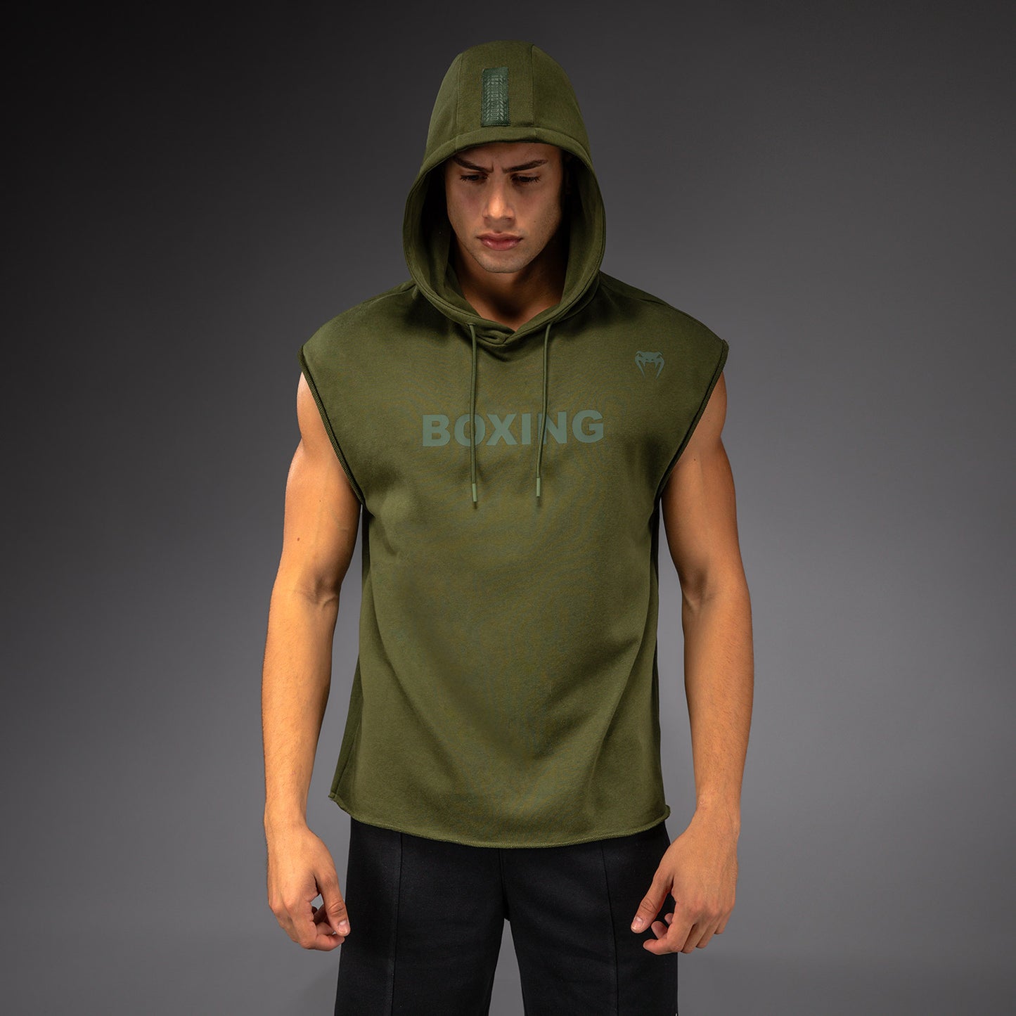 Venum Boxing VT Sleeveless Hoodie - Military Green