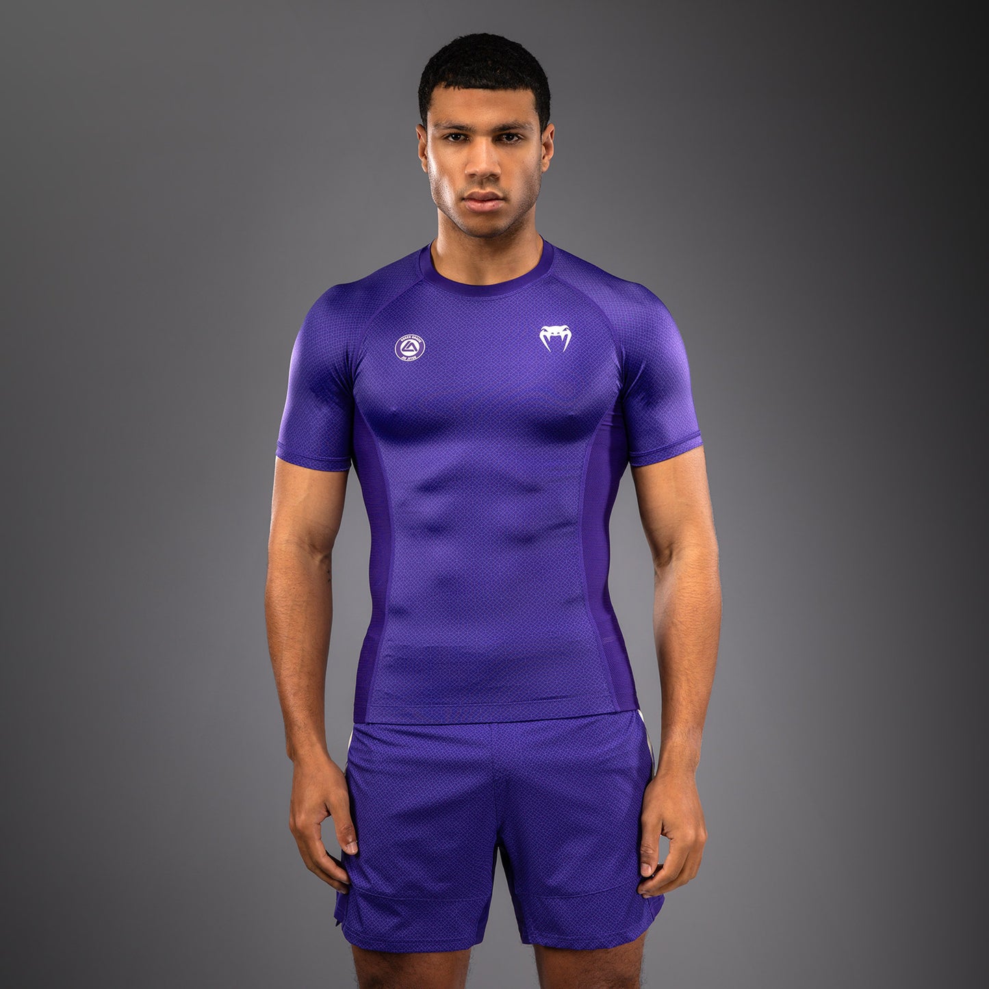 Venum x Roger Gracie Academy Short Sleeve Rashguard - Purple