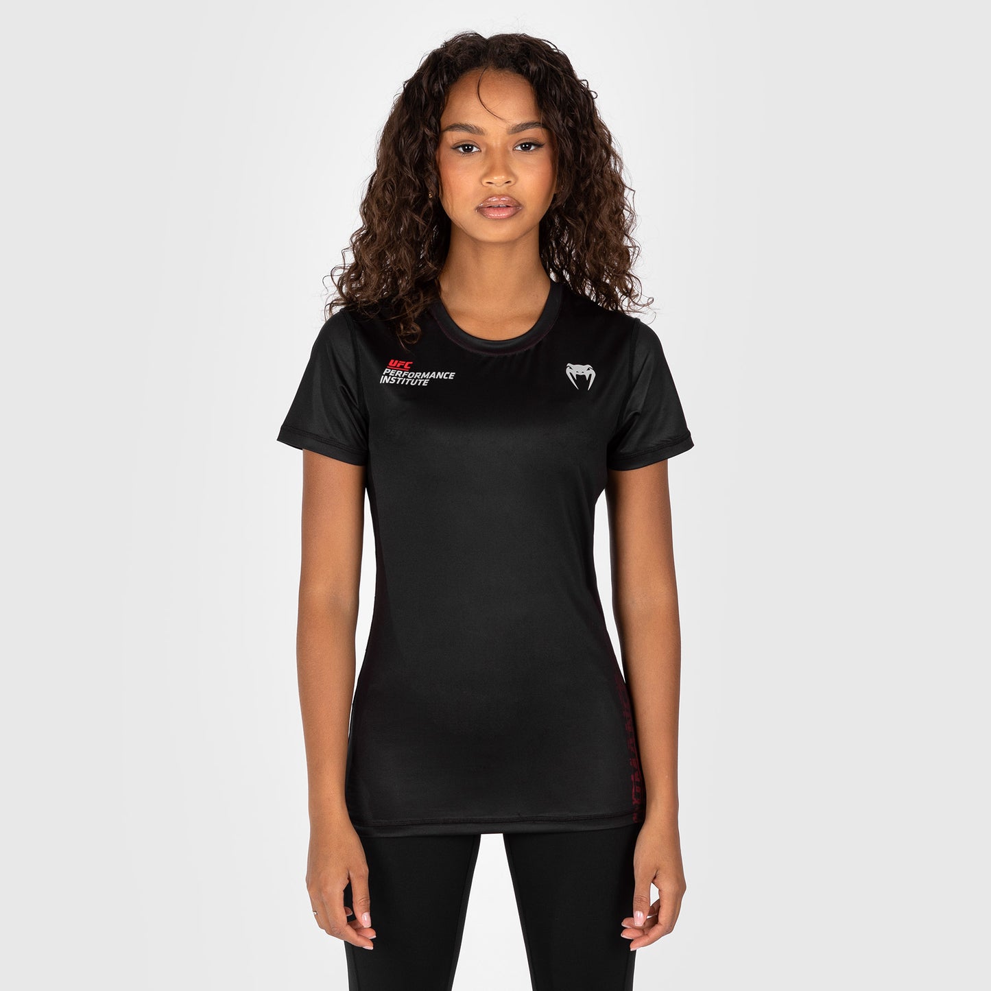 UFC Venum Performance Institute 2.0 Women’s Dry-Tech Shirt - Black/Red