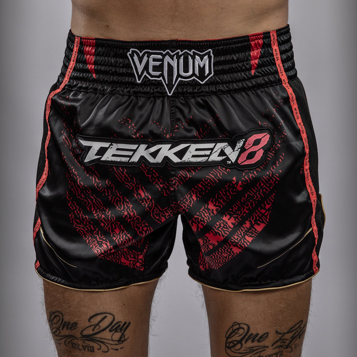 Venum x TEKKEN 8 - Marshall Law Muay Thai Shorts - Black/Red/Gold