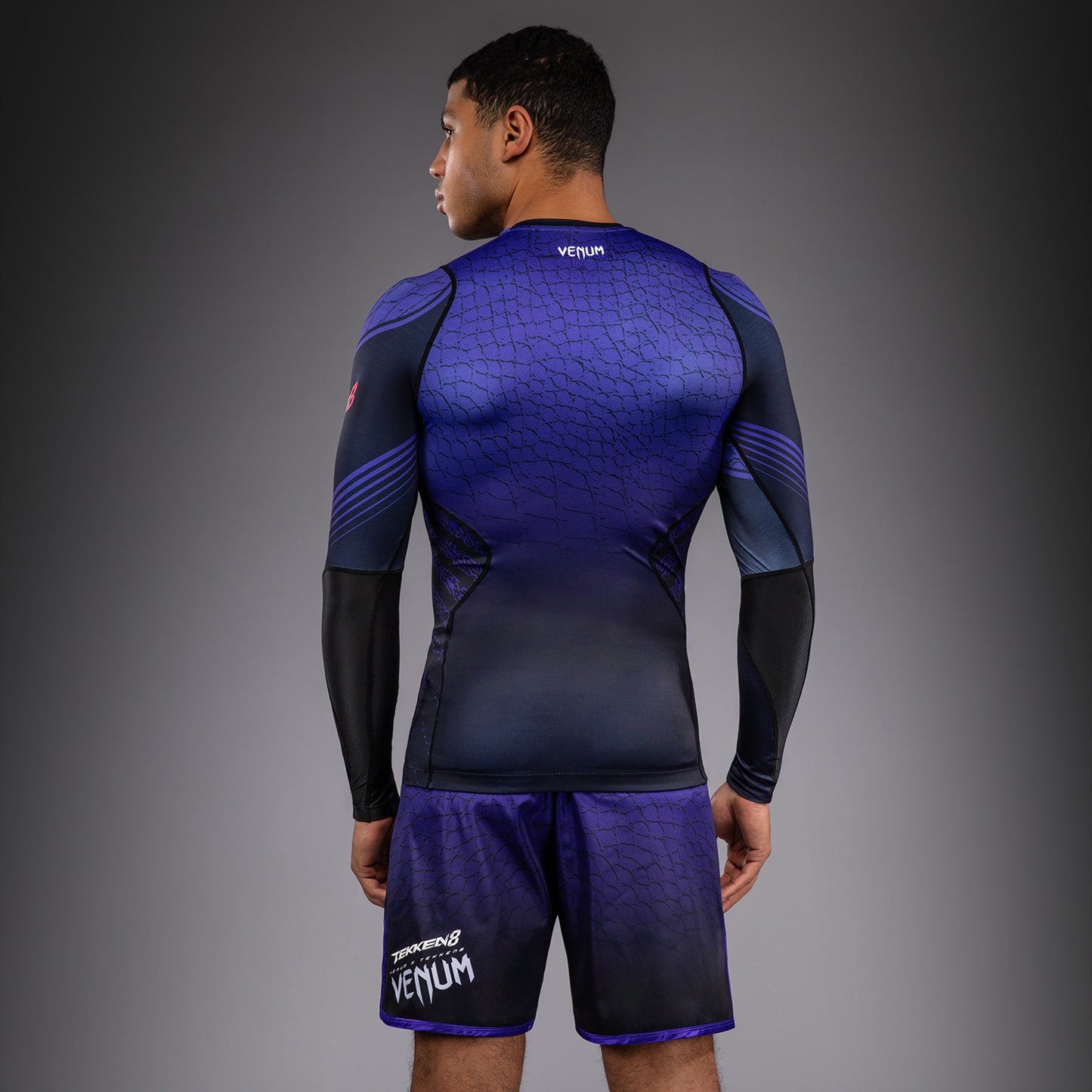 Venum x TEKKEN 8 Long Sleeve Rashguard - Kazuya - Black/Purple