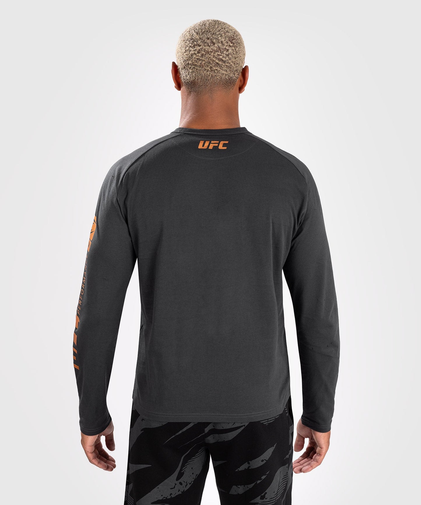 UFC Adrenaline by Venum Fight Week Men’s Long Sleeve T-Shirt - Charcoal Grey