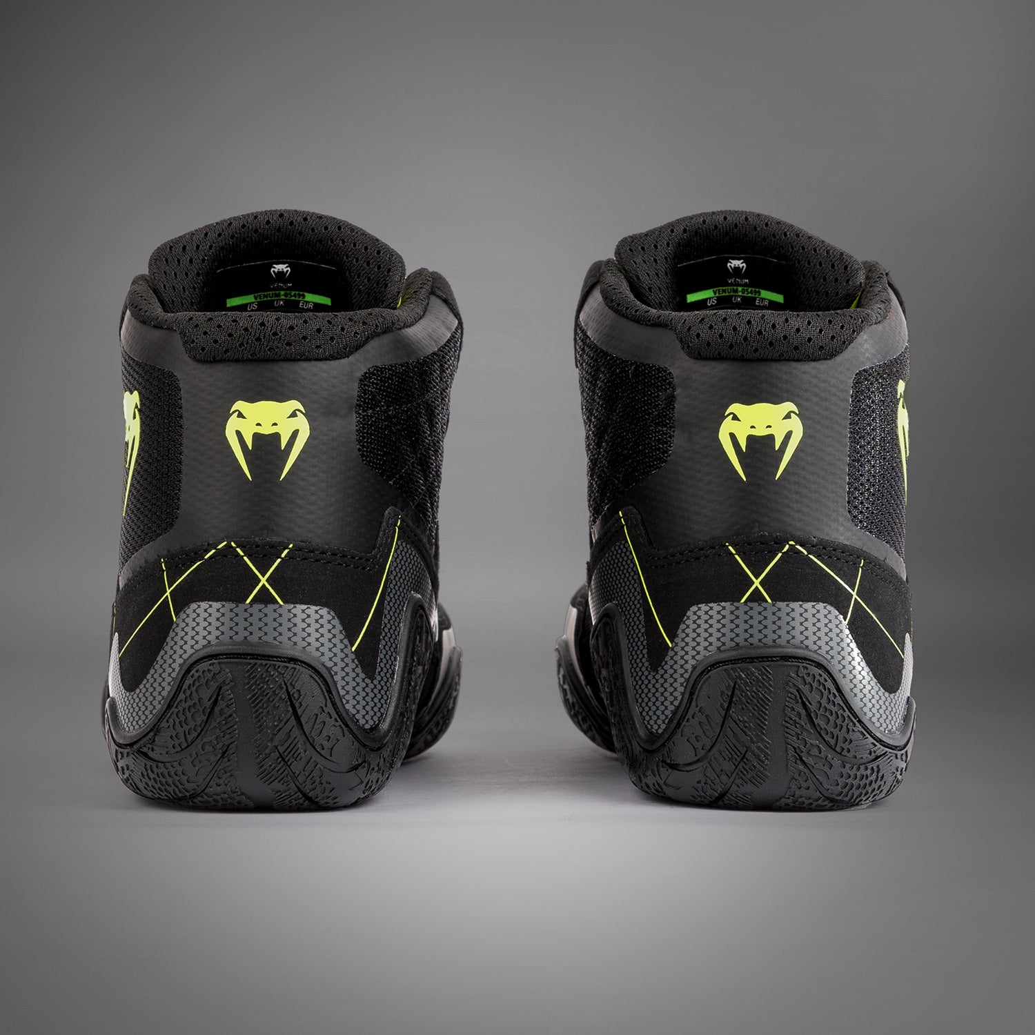 Venum Training Camp 4.0 Wrestling Shoes - Black/Neon Green - Venum
