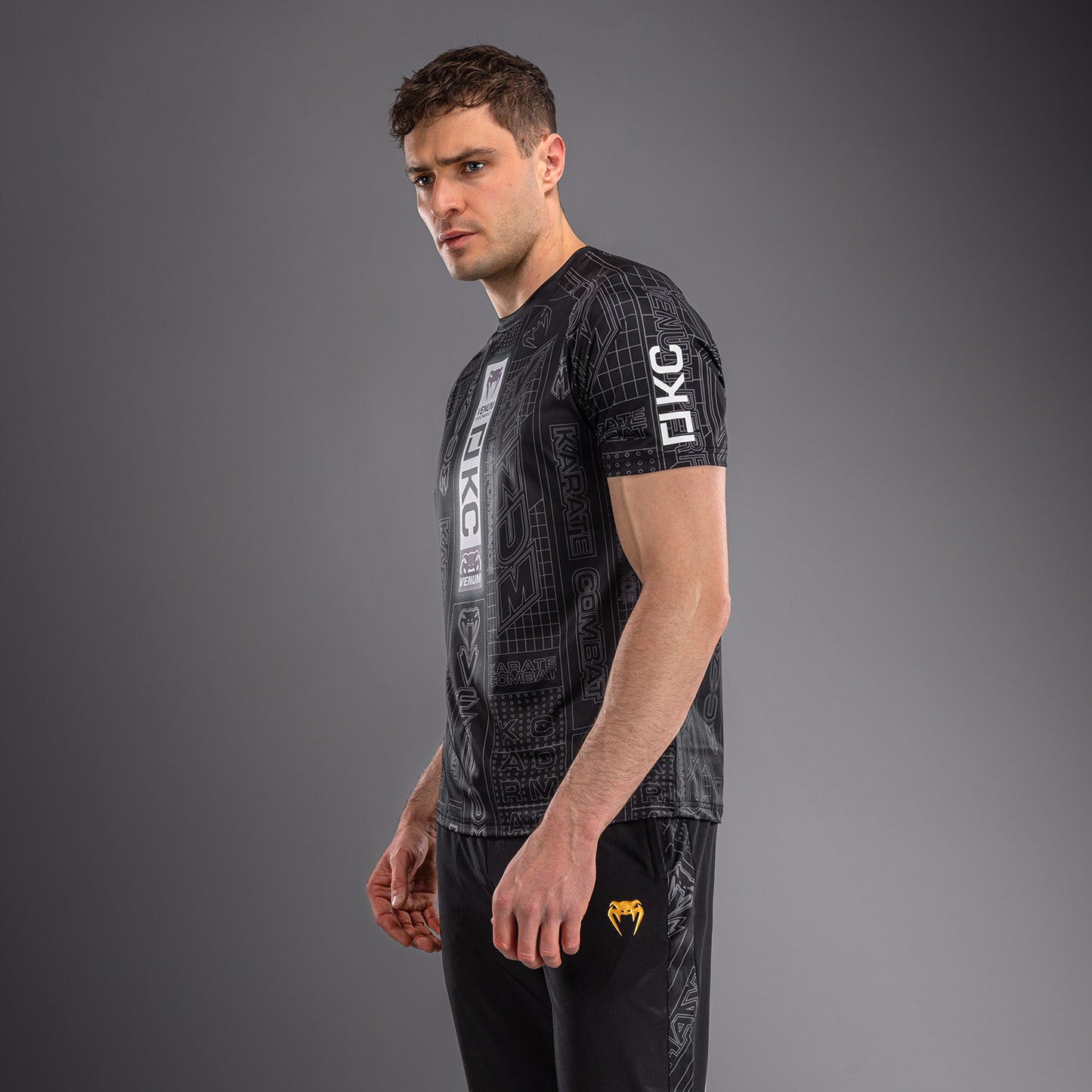 Karate Combat by Venum Dry-Tech T-Shirt - Black/Grey