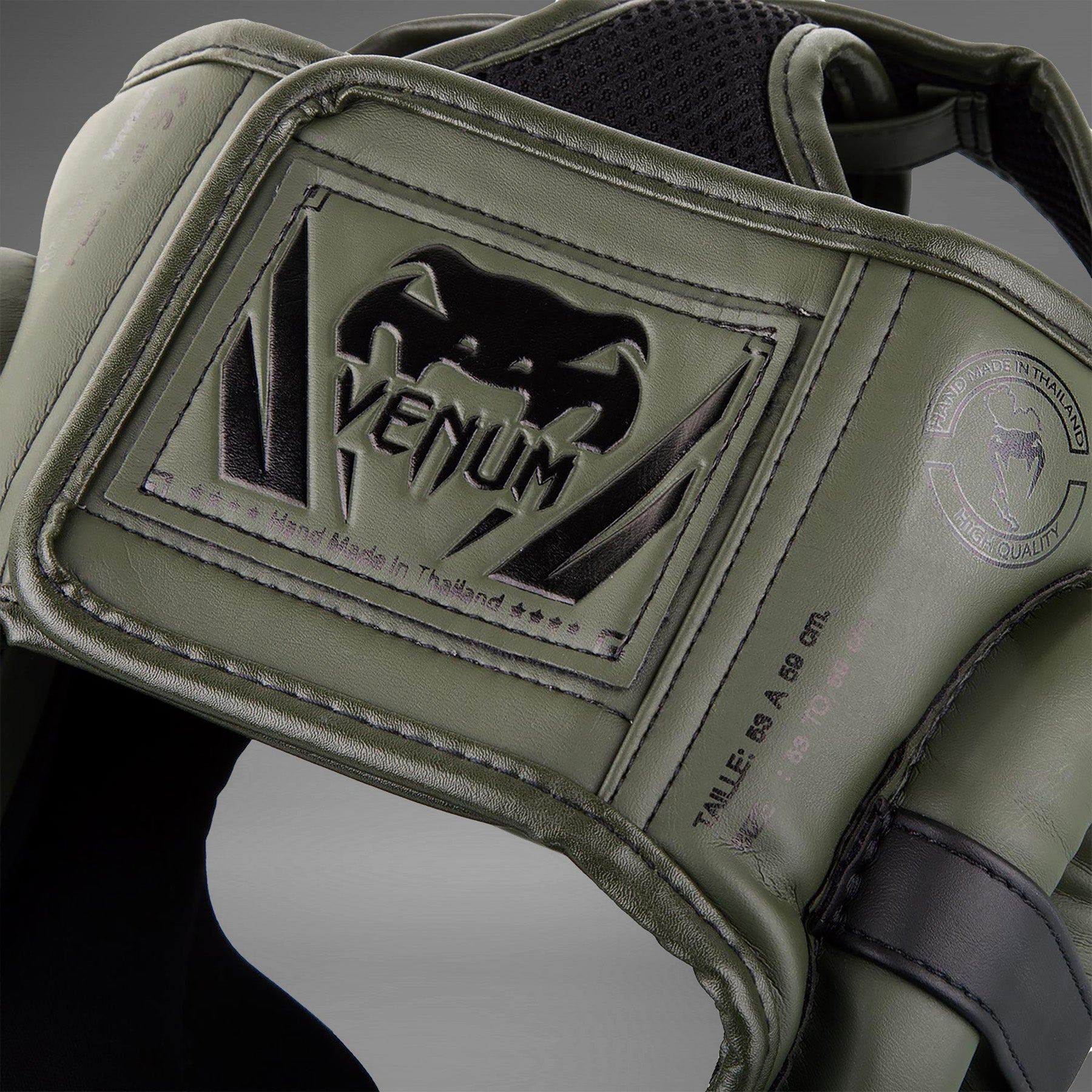 Venum Elite Headgear - Kaki/Black - Venum Asia