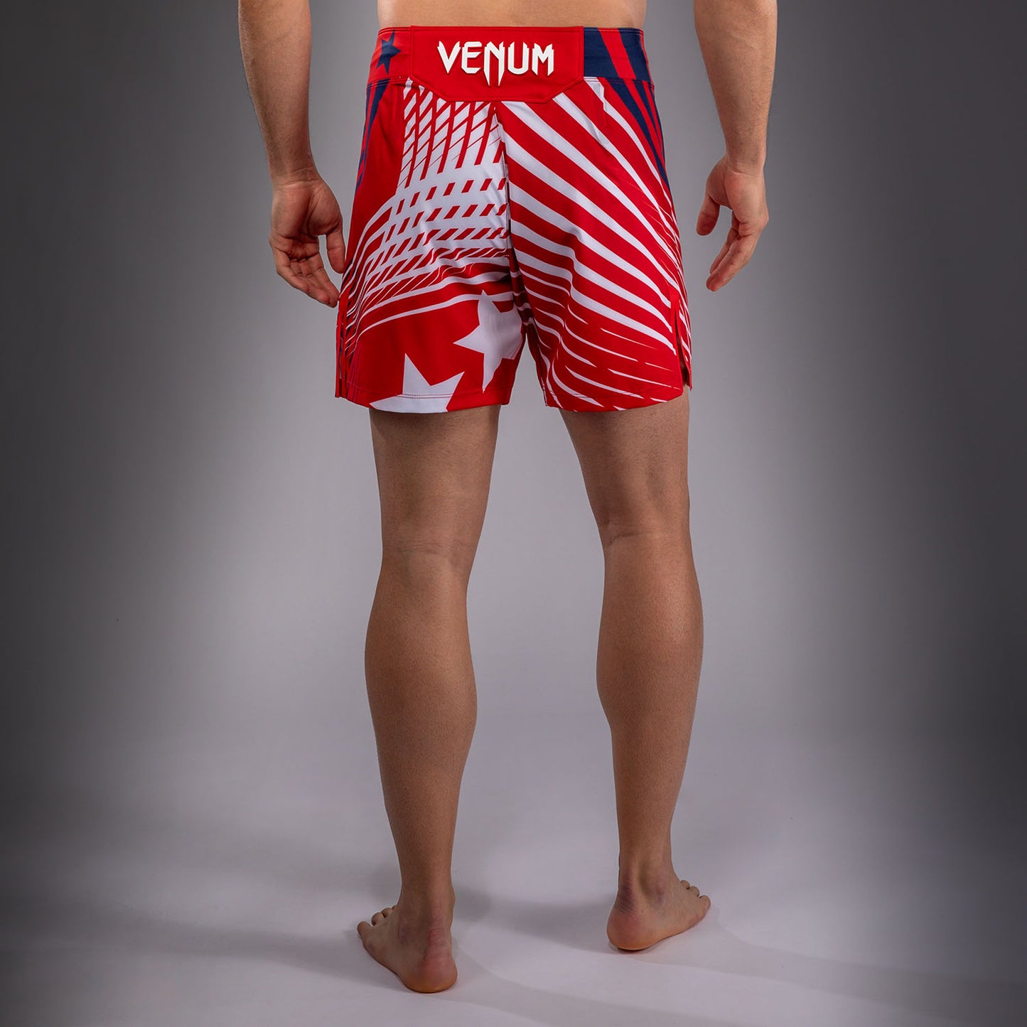 Men's UFC Freedom 250 by Venum Red Authentic Fight Night Short Fit Fight Short