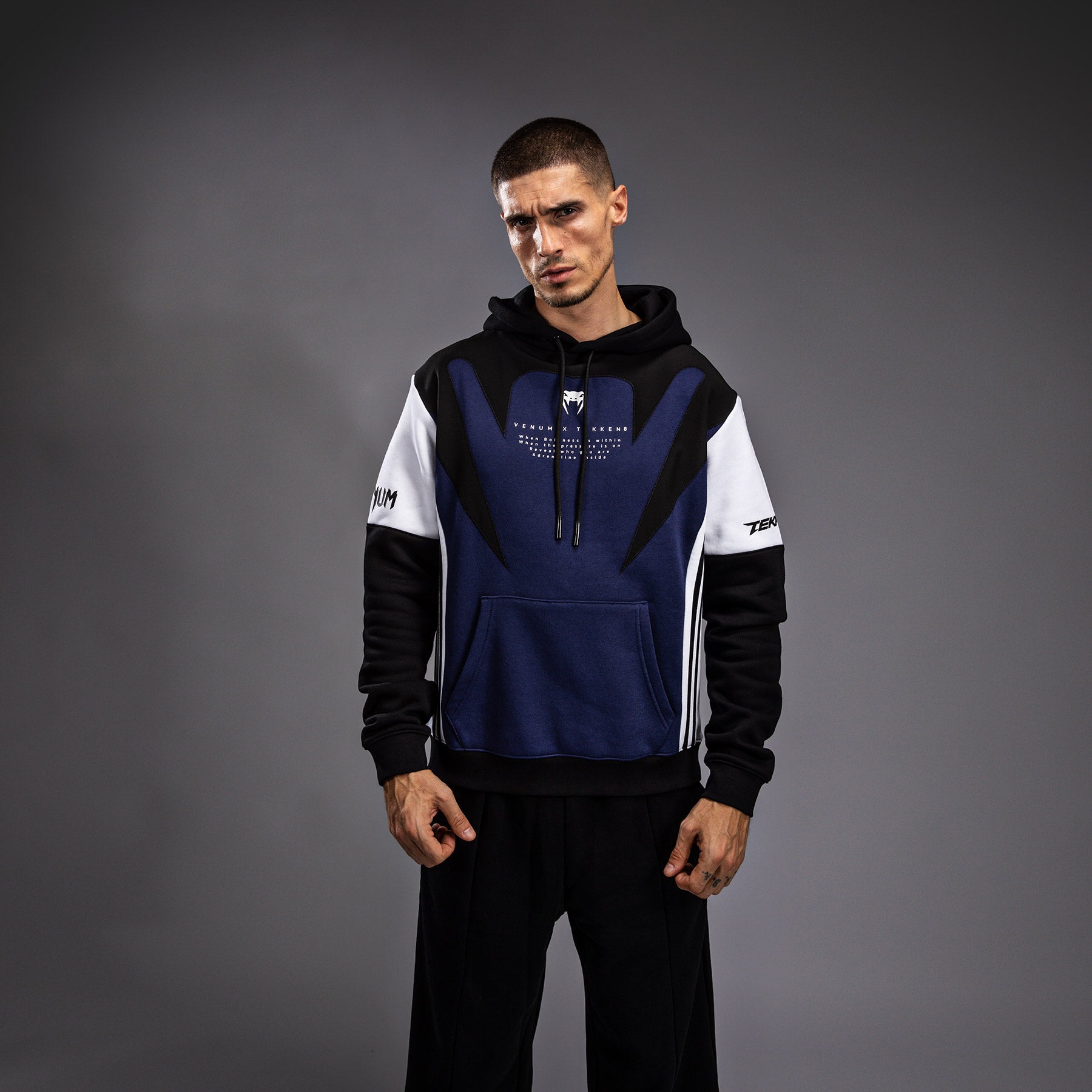むっち Venum x TEKKEN 8 - Jin Kazama Hoodie - Blue/Black/White - Venum Asia