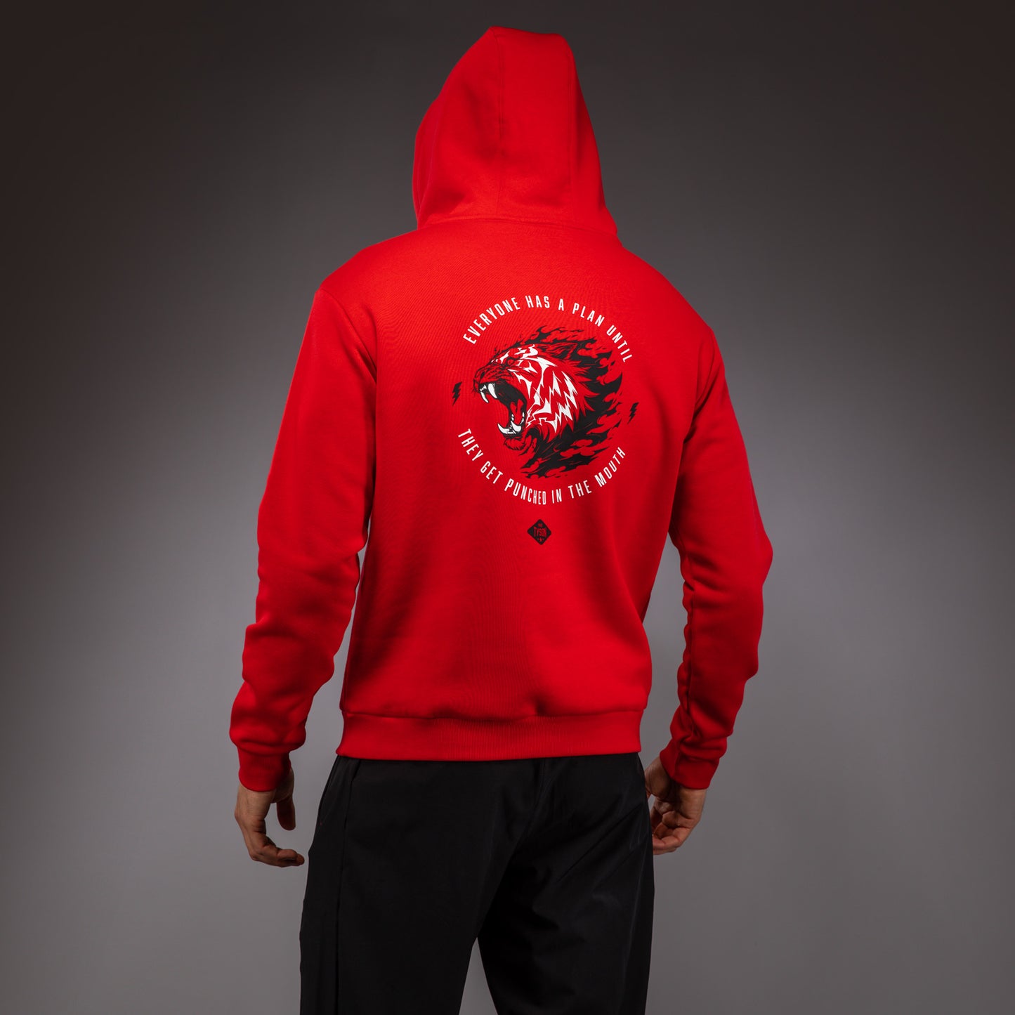 Venum x Mike Tyson Tiger Hoodie - Intense Red/Deep Black