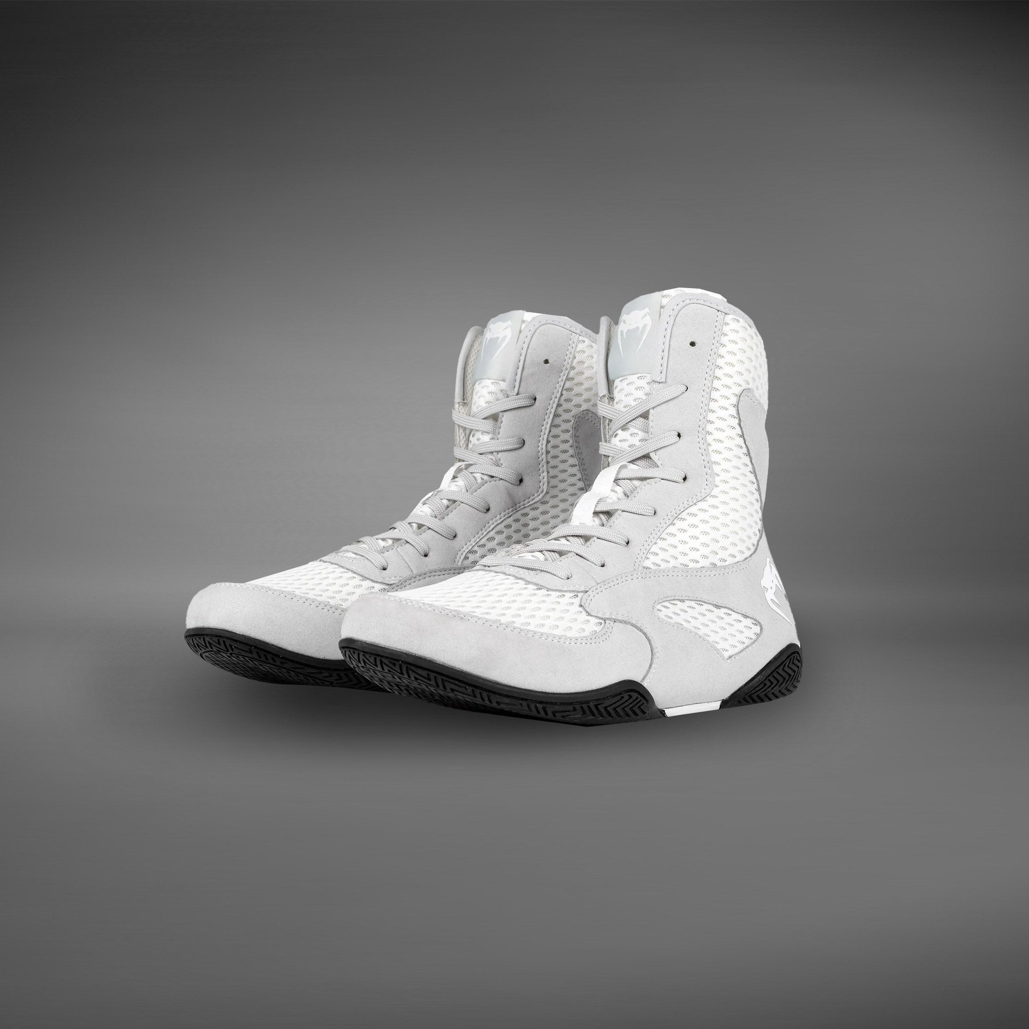 Venum Contender Boxing Shoes - White/Grey - Venum Asia
