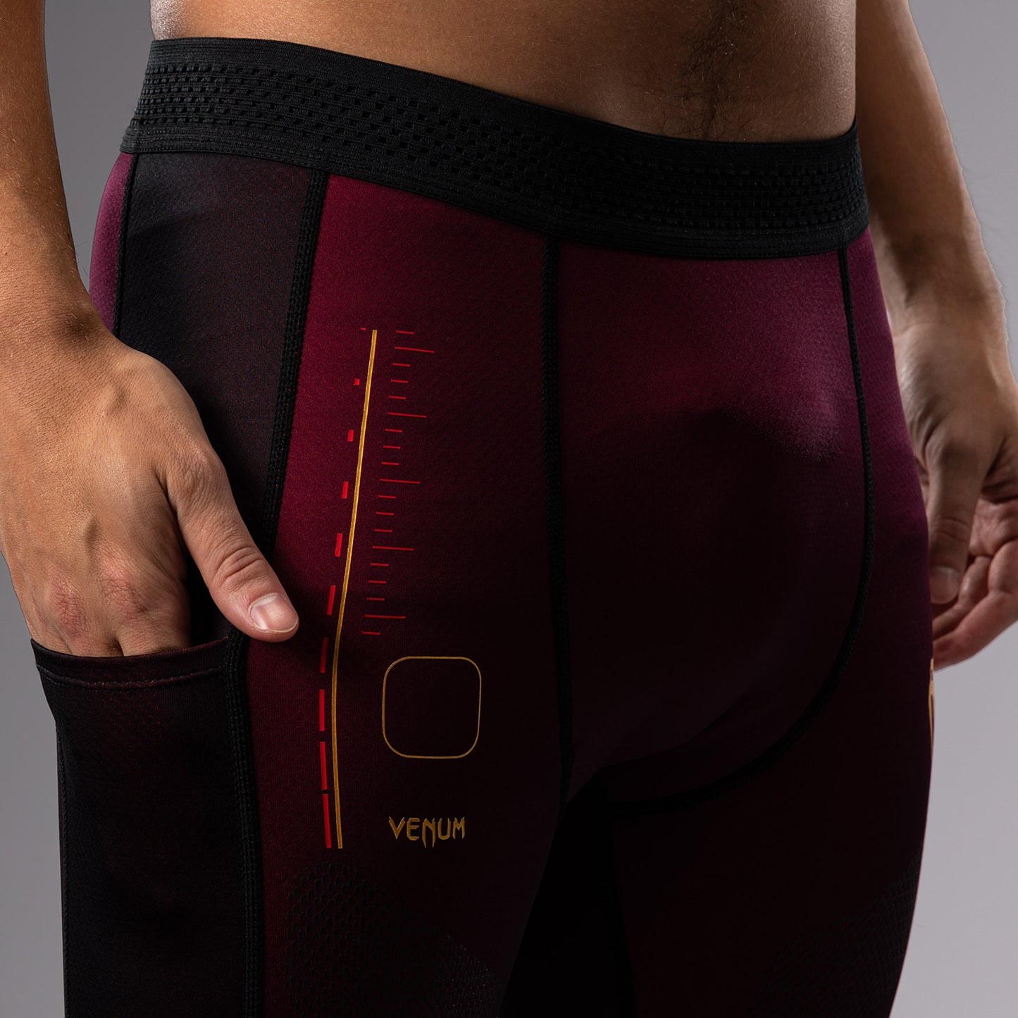 Venum Tactical XT Spats - Black/Burgundy/Gold