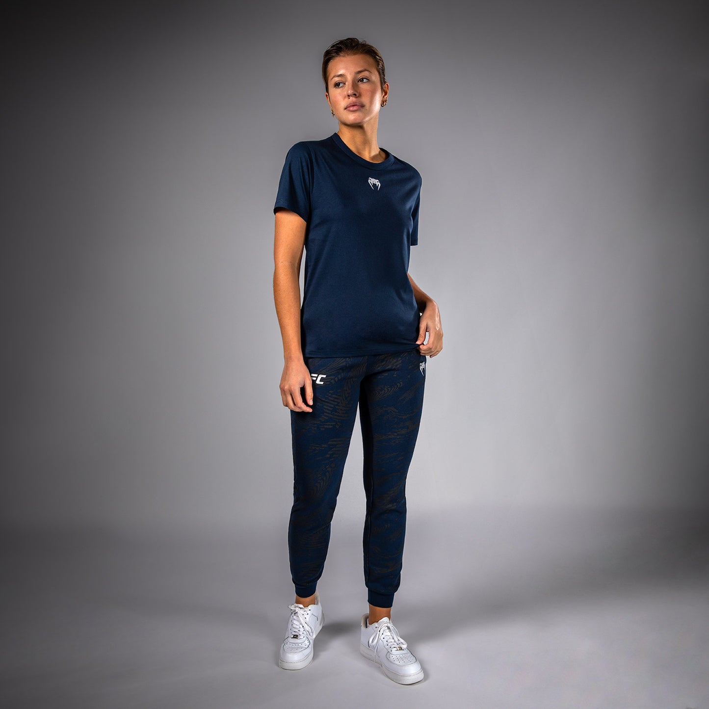 UFC Fusion by Venum Fight Week Women’s Short Sleeve Cotton T-Shirt - Solid Oceanic Blue