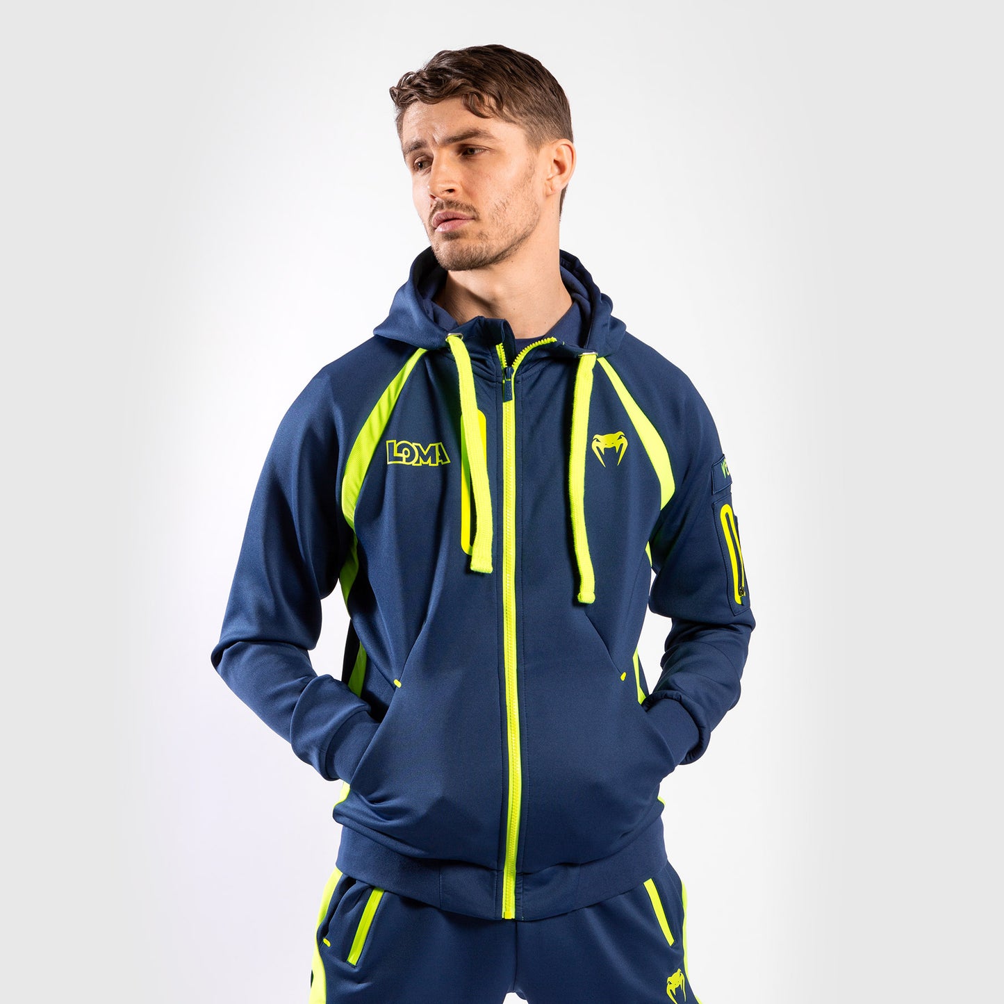 Venum Origins Hoodie Loma Edition Blue/Yellow