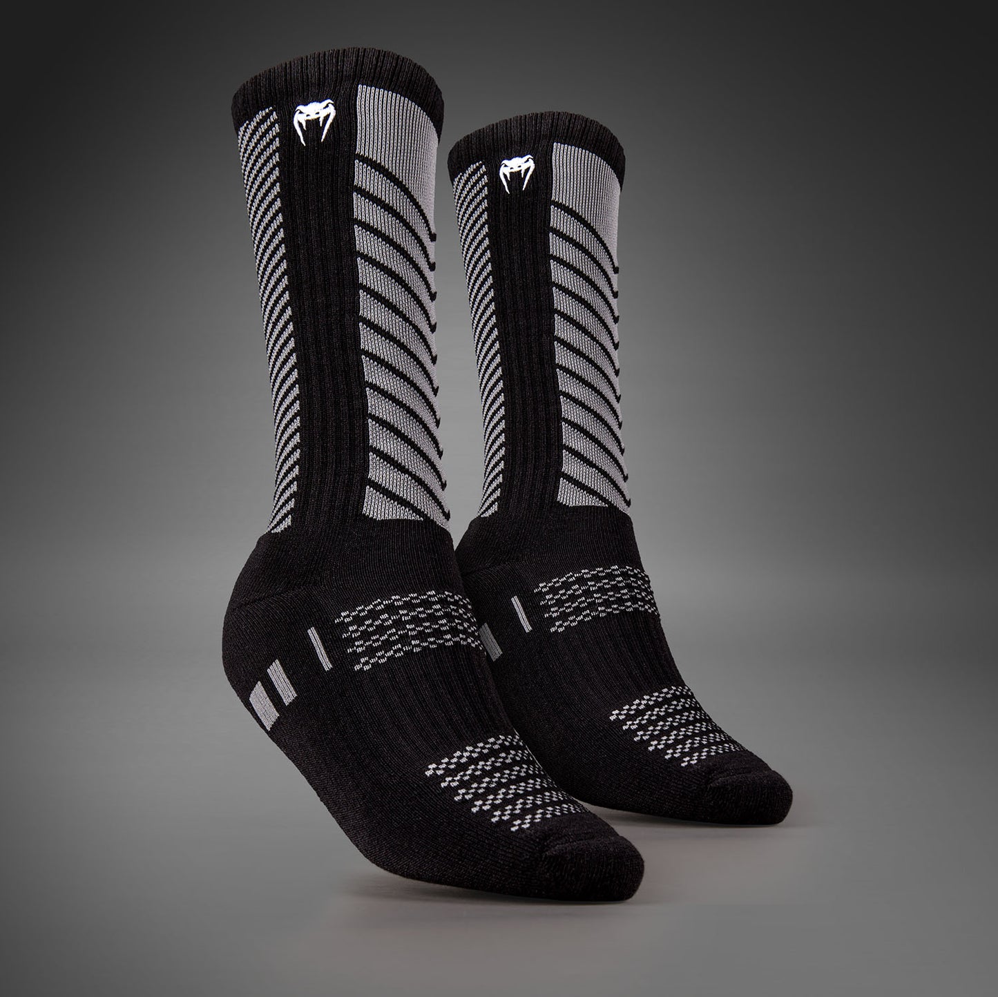Venum Vector Over-the-Calf Socks - Black/Grey