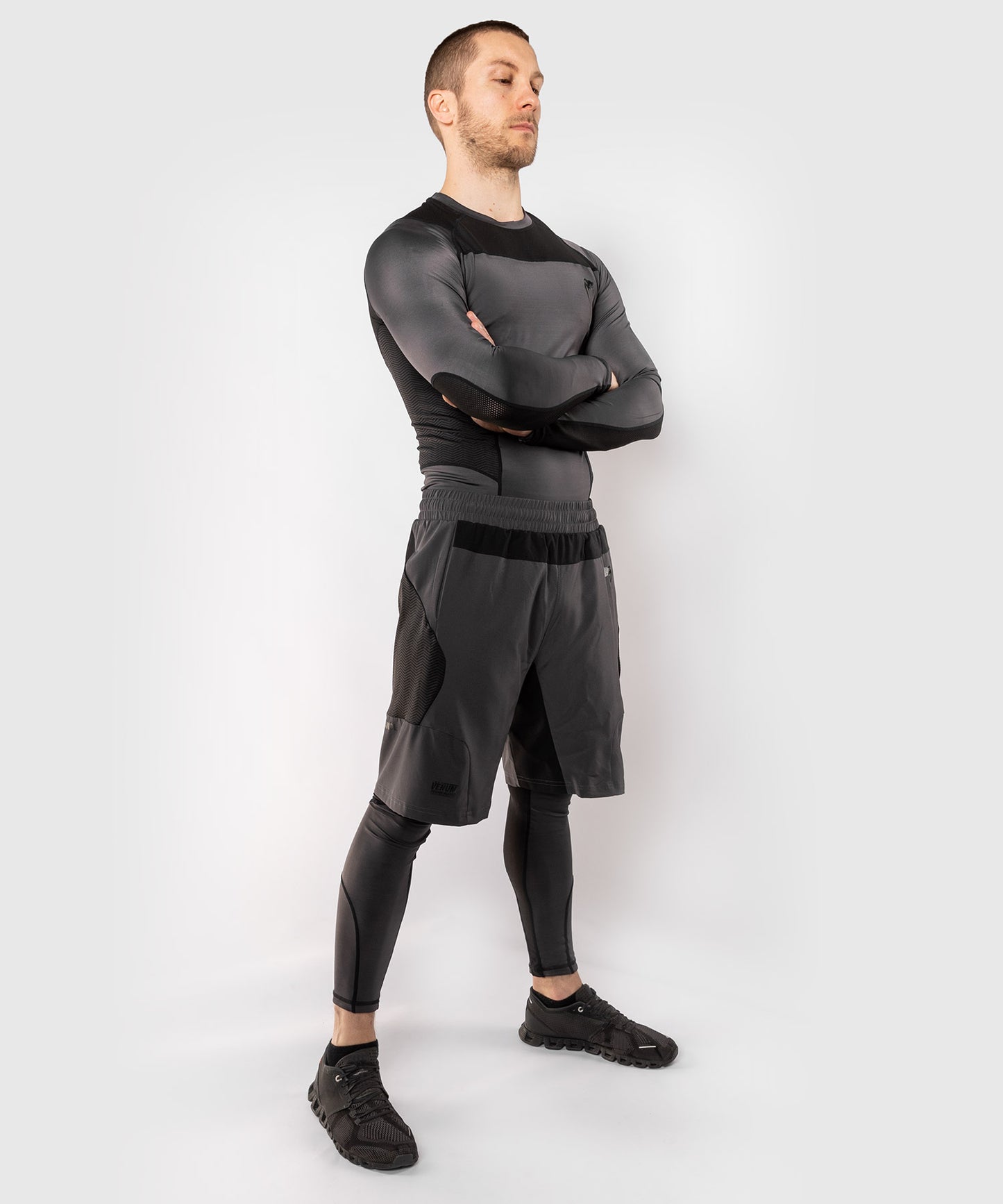 Venum G-Fit Rashguard - Long Sleeves - Grey/Black