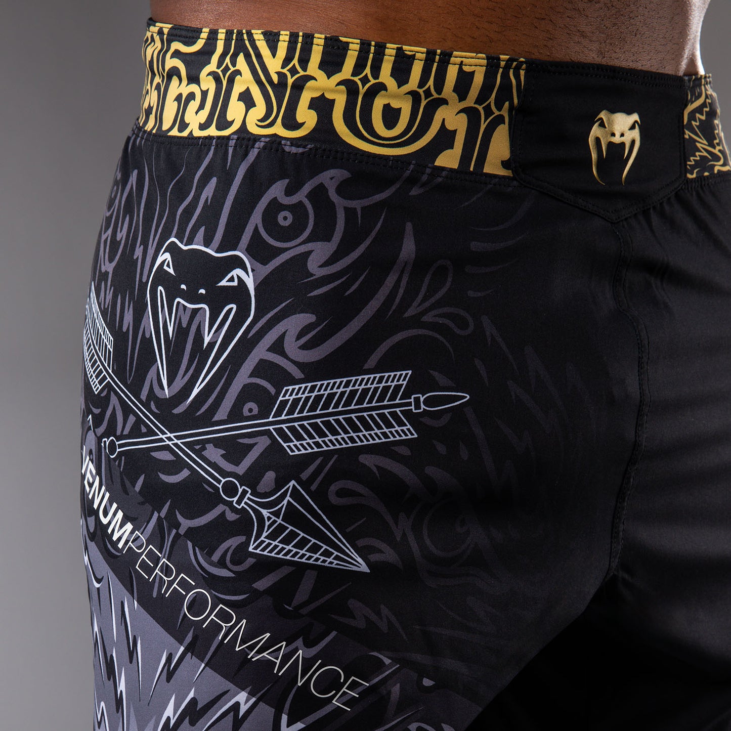 Venum Wolf Atak Fightshorts - Black/Grey
