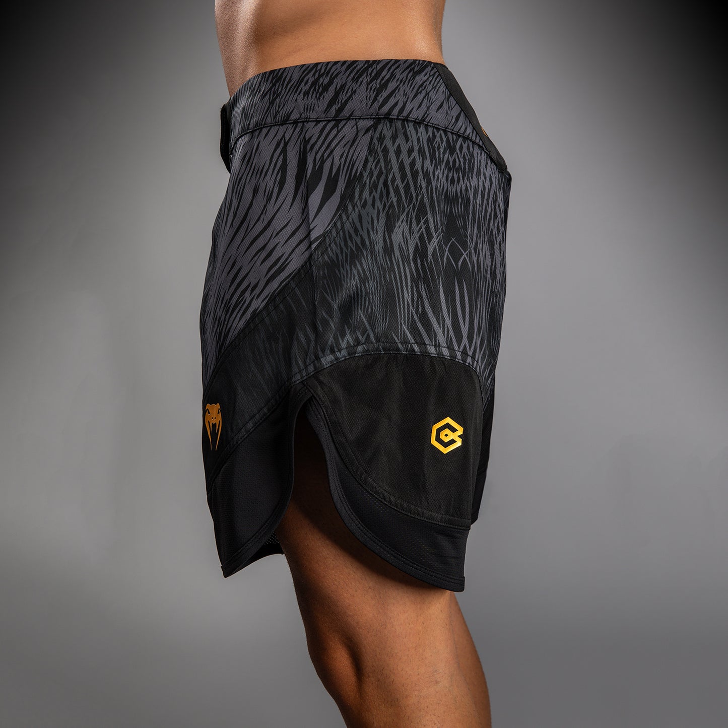 Venum x Chimaev Fightshorts - Black/Grey