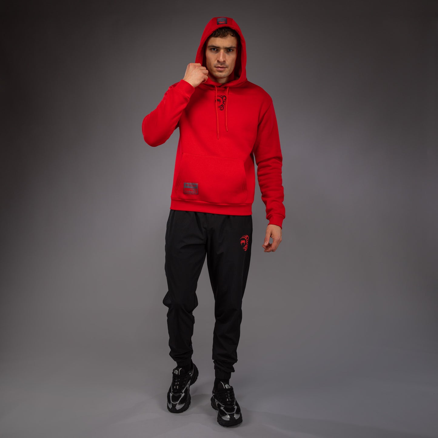 Venum x Mike Tyson Tiger Hoodie - Intense Red/Deep Black