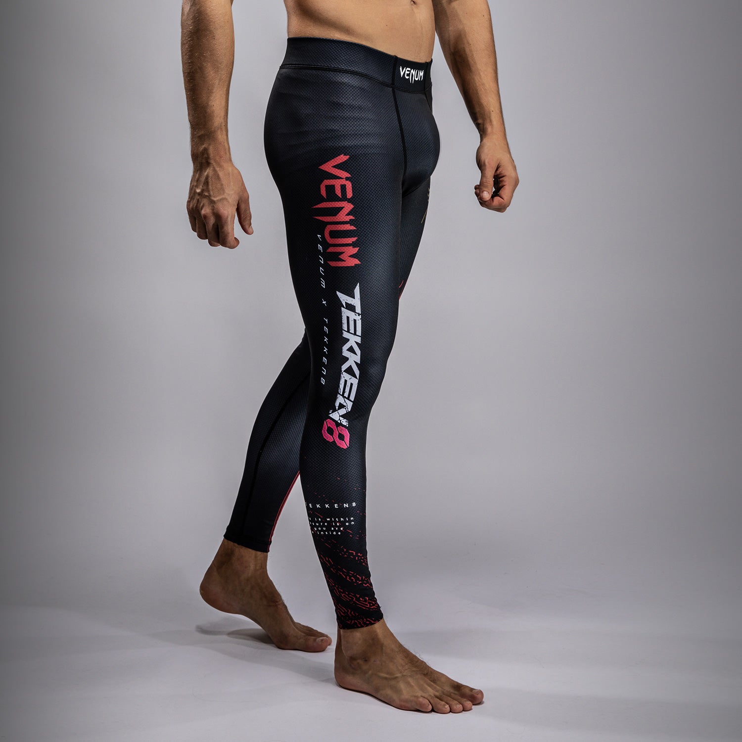 Venum x TEKKEN 8 - Marshall Law Spats - Black/Red/Gold - Venum Asia
