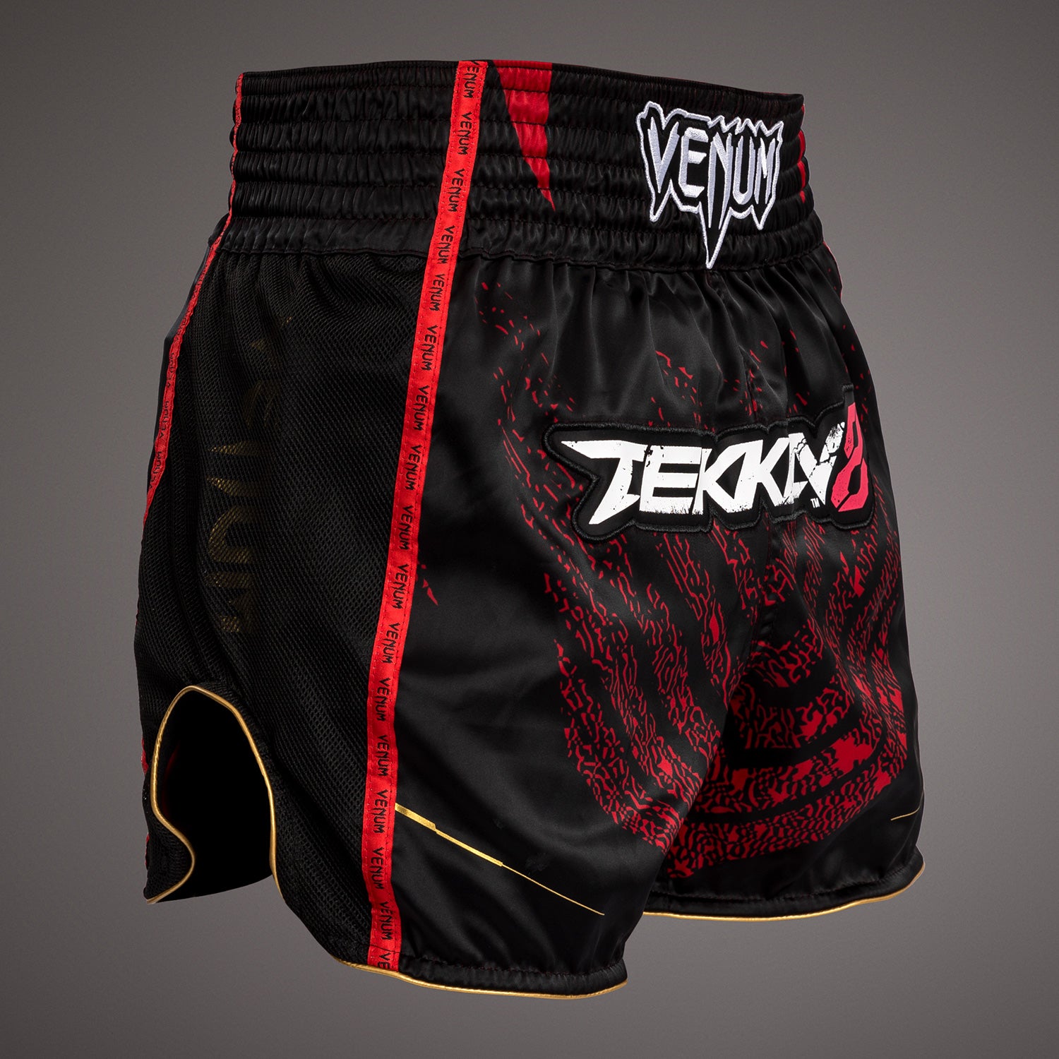 Venum x TEKKEN 8 - Marshall Law Muay Thai Shorts - Black/Red/Gold
