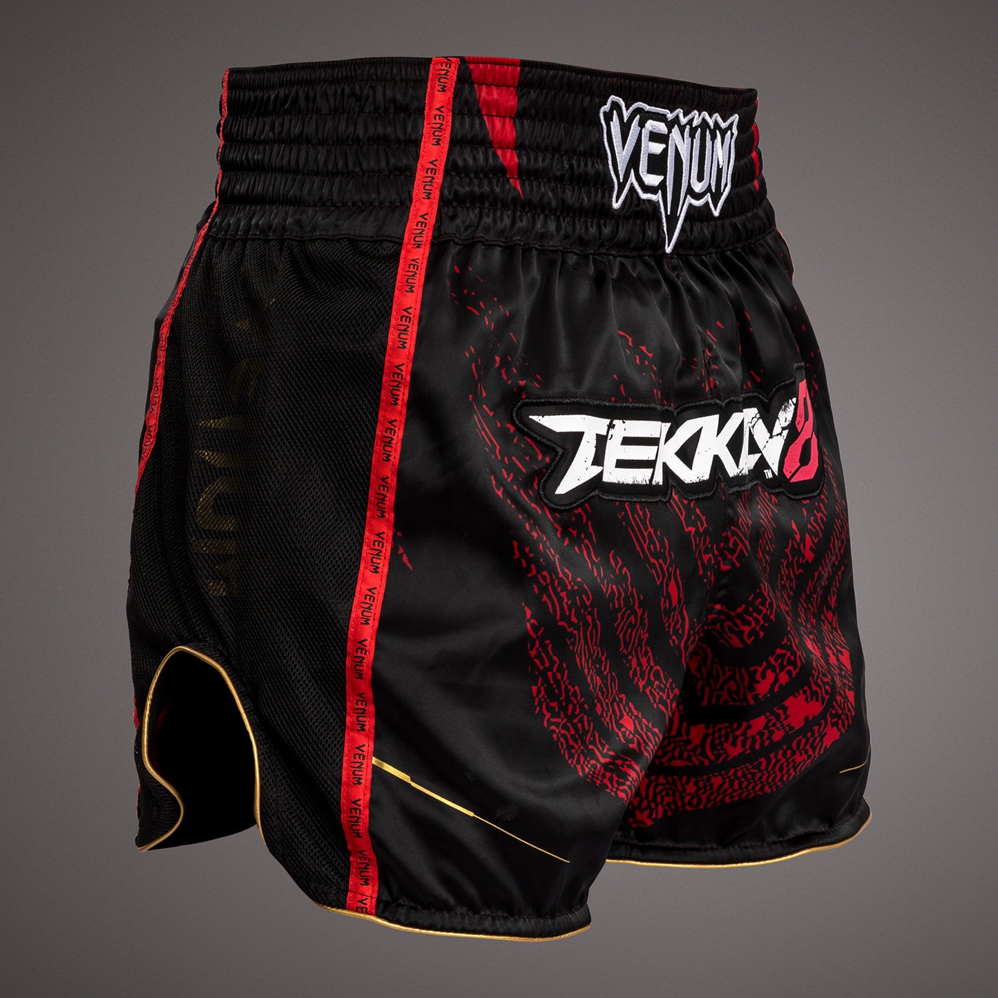 Venum x TEKKEN 8 - Marshall Law Muay Thai Shorts - Black/Red/Gold