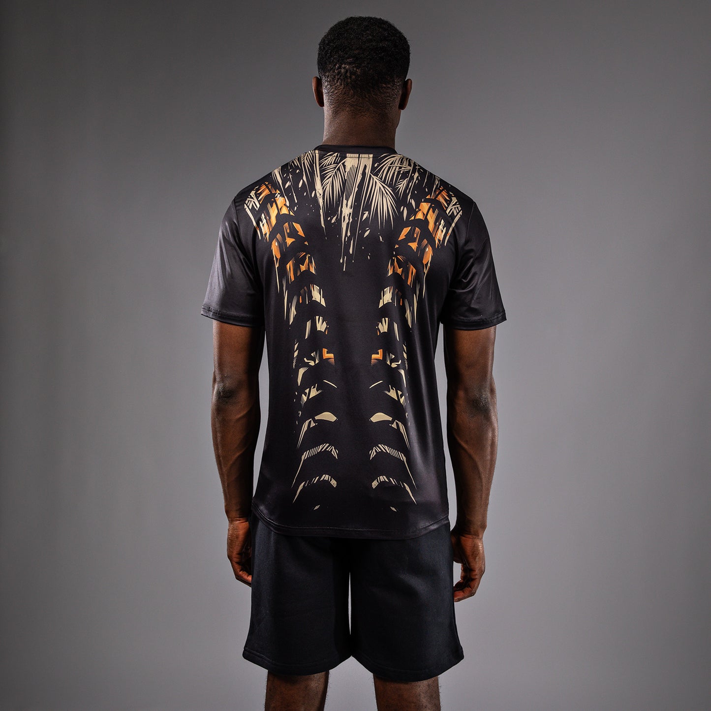 Venum Tiger Men's Dry Tech T-Shirt - Black/Neon Orange