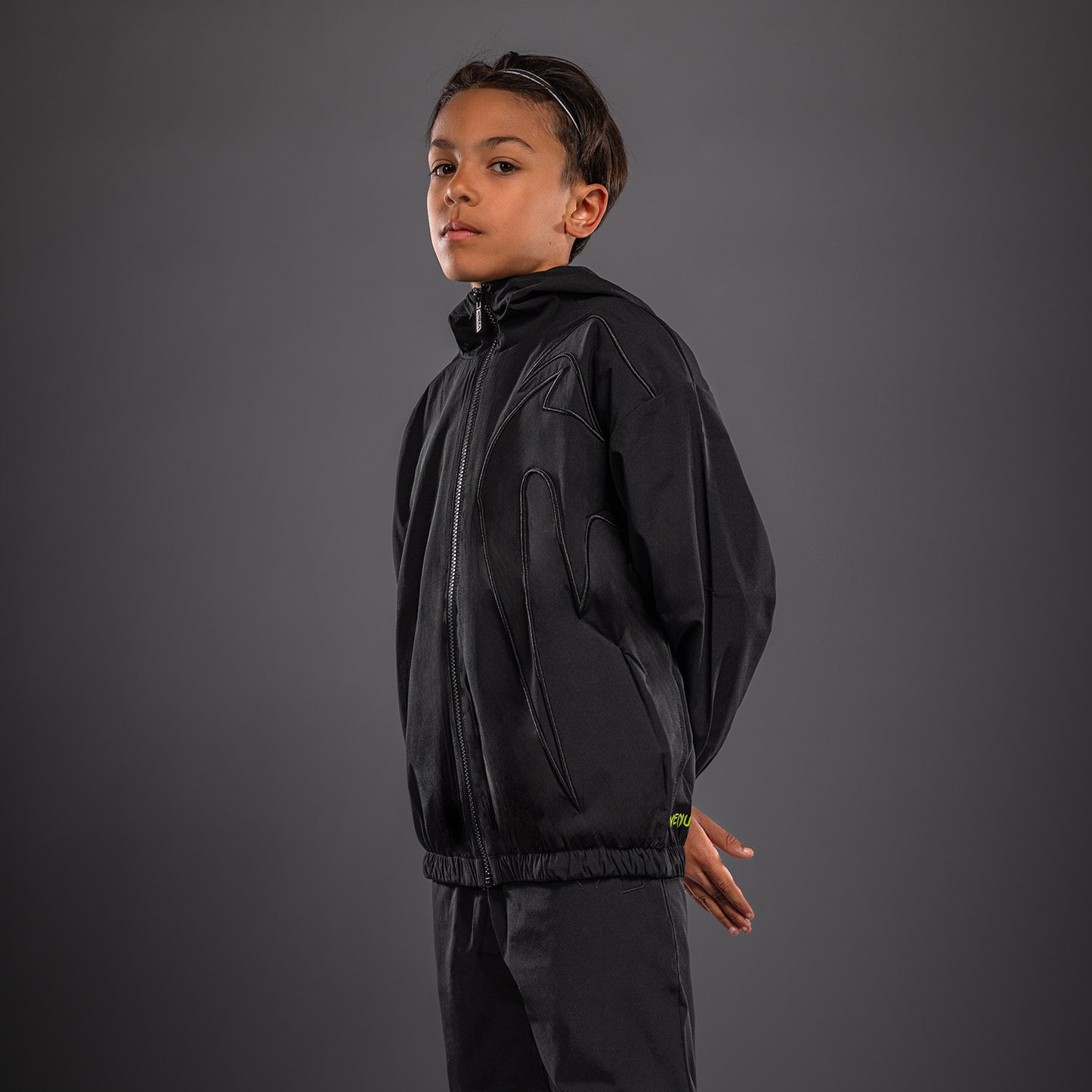 Venum Giant 3D Kids Track Jacket - Black
