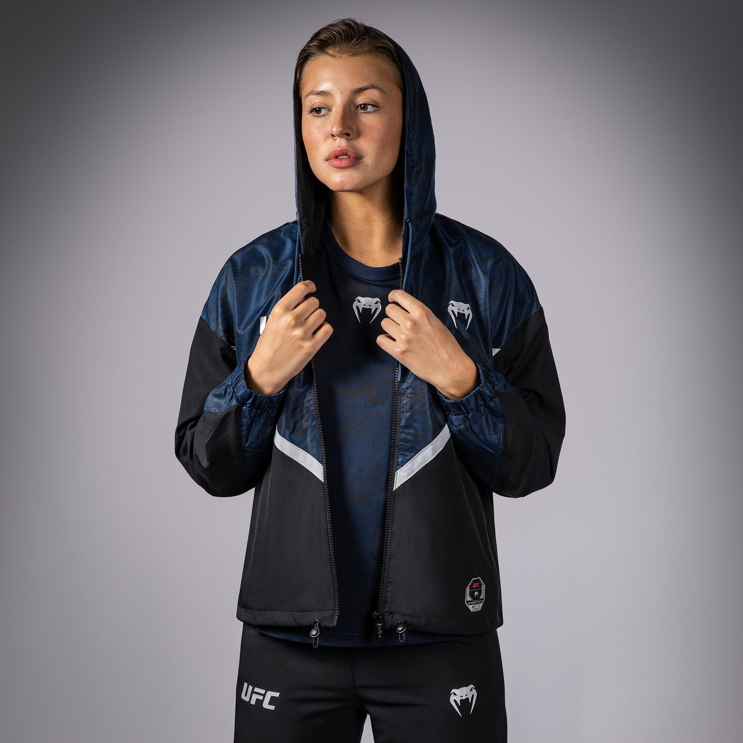 UFC Fusion by Venum Fight Week Women’s Zip Hoodie - Oceanic Blue
