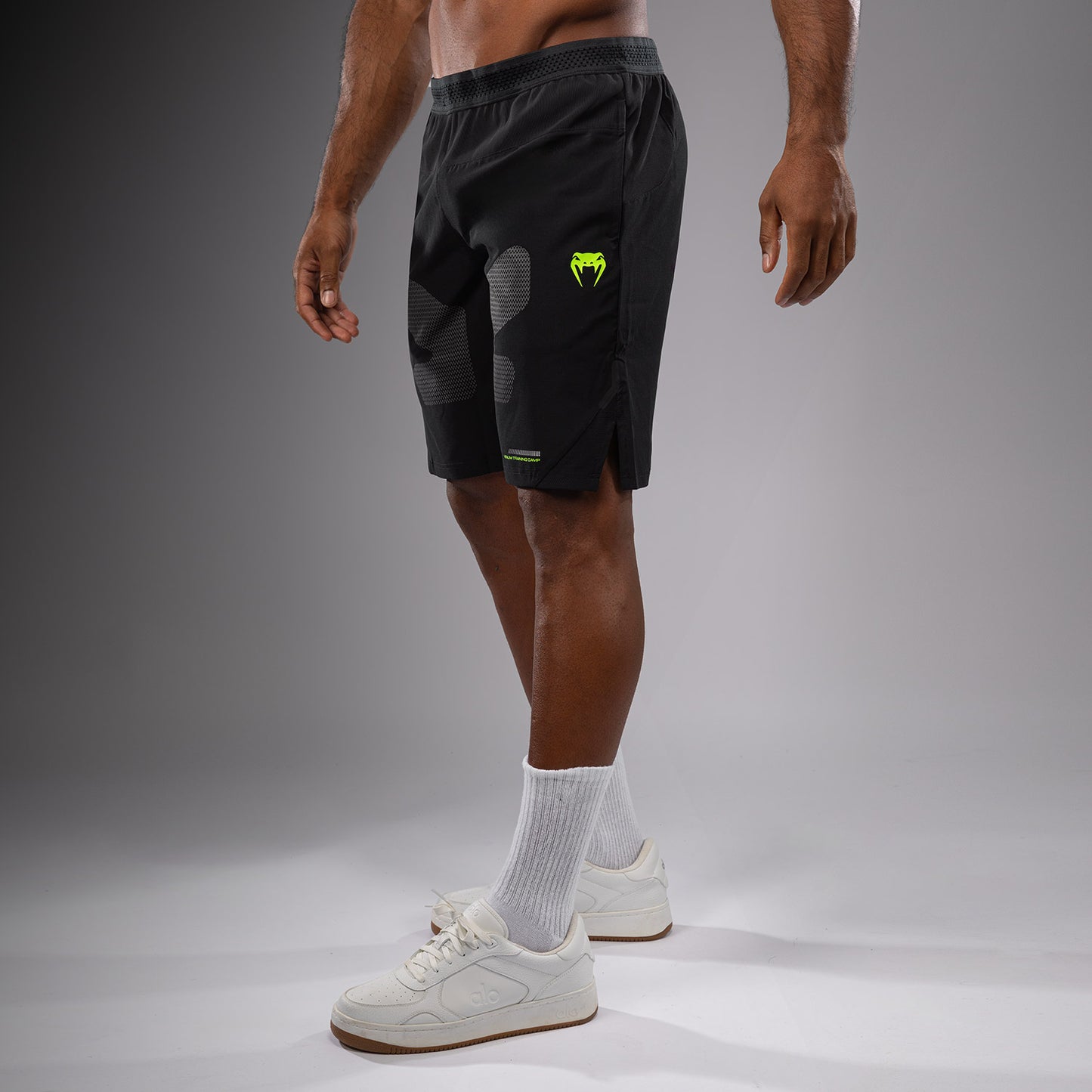 Venum Training Camp 4.0 Training Short - Black/Neon Green