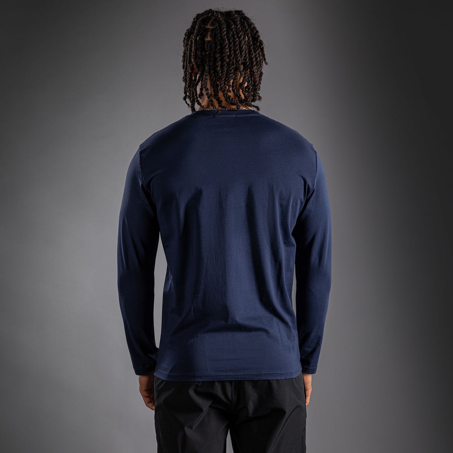 Venum Lineup Long Sleeve T-Shirt Navy - Blue/White