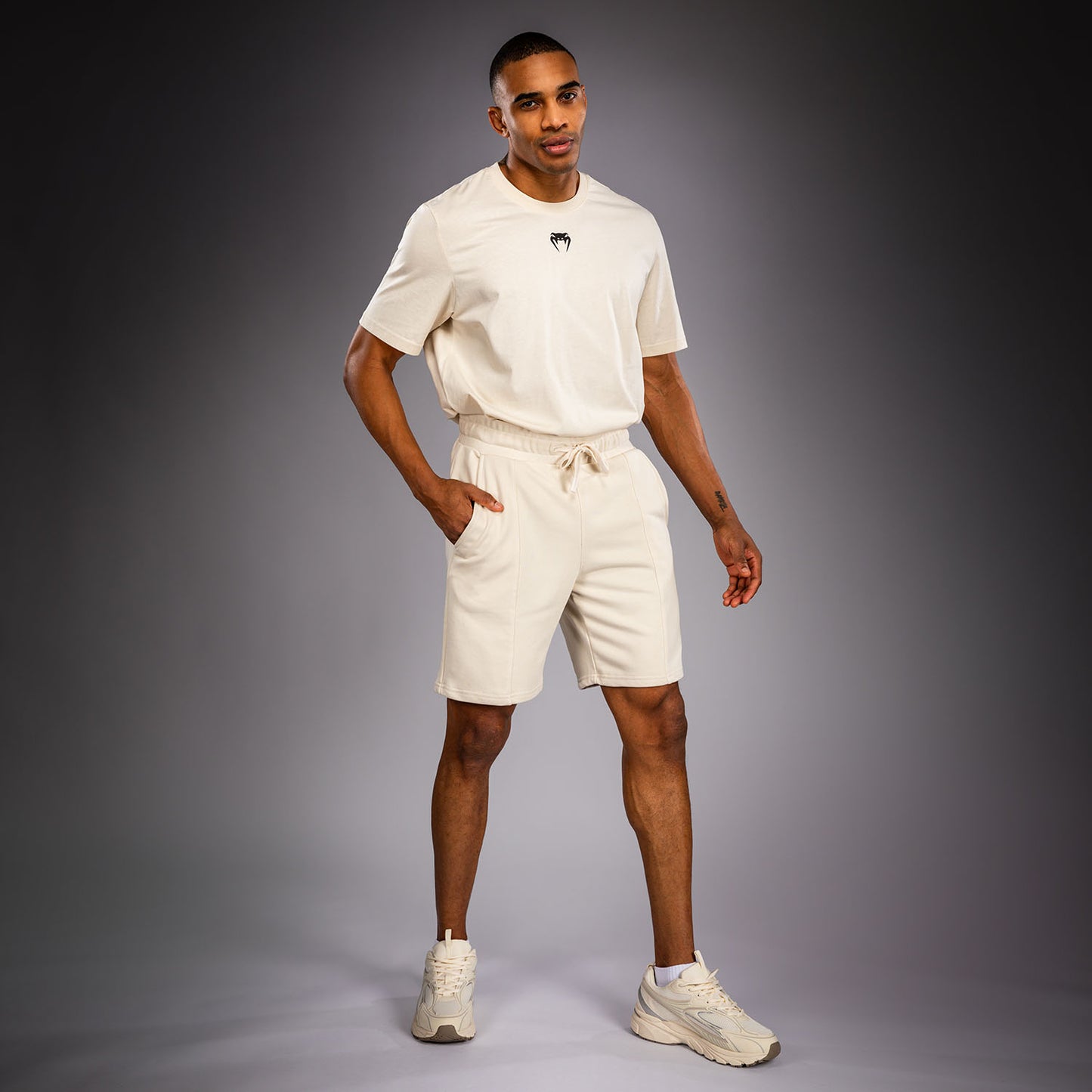 Venum Contender Fleece Cotton Shorts - Off-White