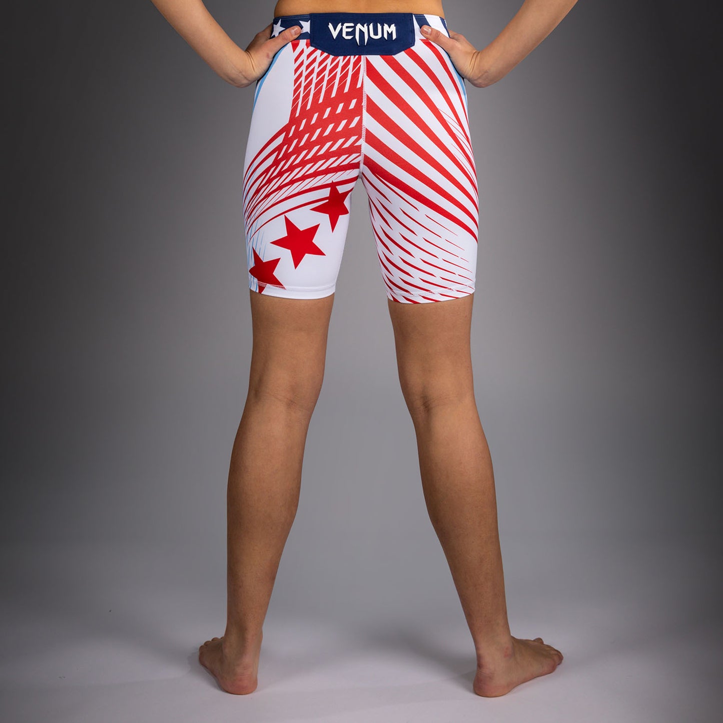 Women's Official UFC Freedom 250 by Venum White Authentic Long Fit Vale Tudo Short