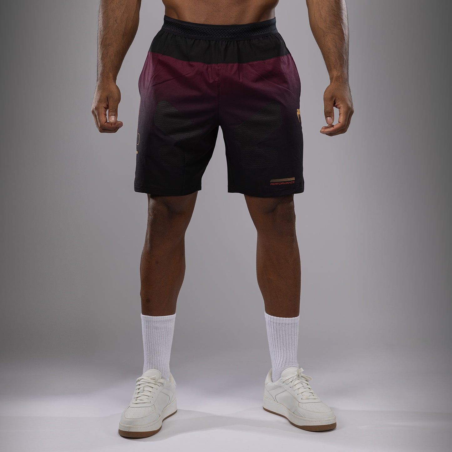 Venum Tactical XT Training Shorts - Black/Burgundy/Gold