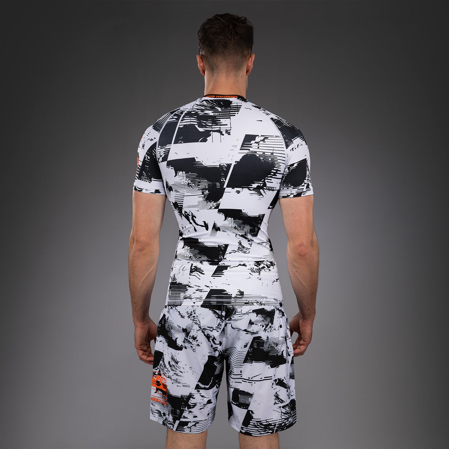 Men's UFC Zenith by Venum White Authentic Fight Week Performance Short Sleeve Rashguard